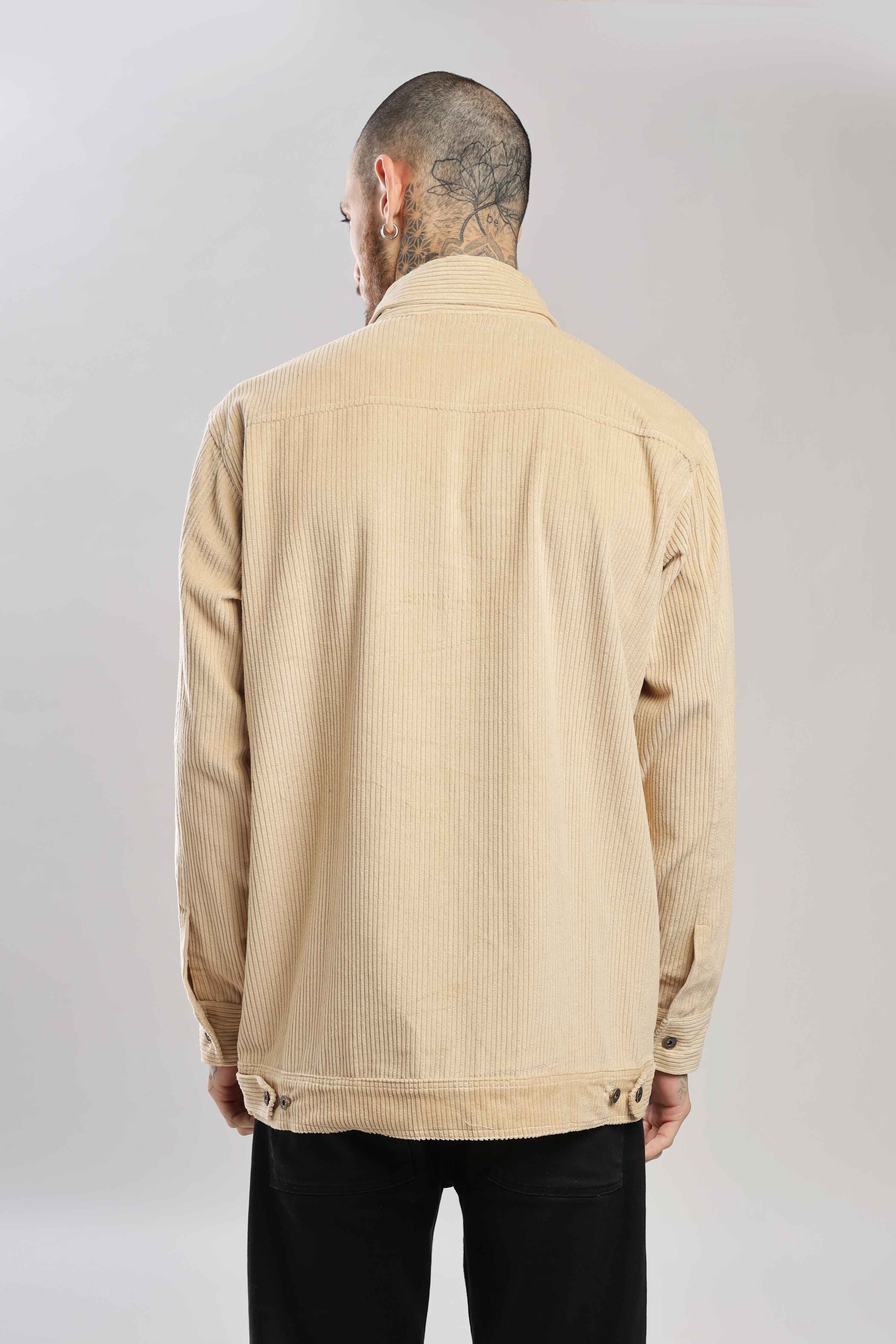 Fawn Textured Corduroy Shaket