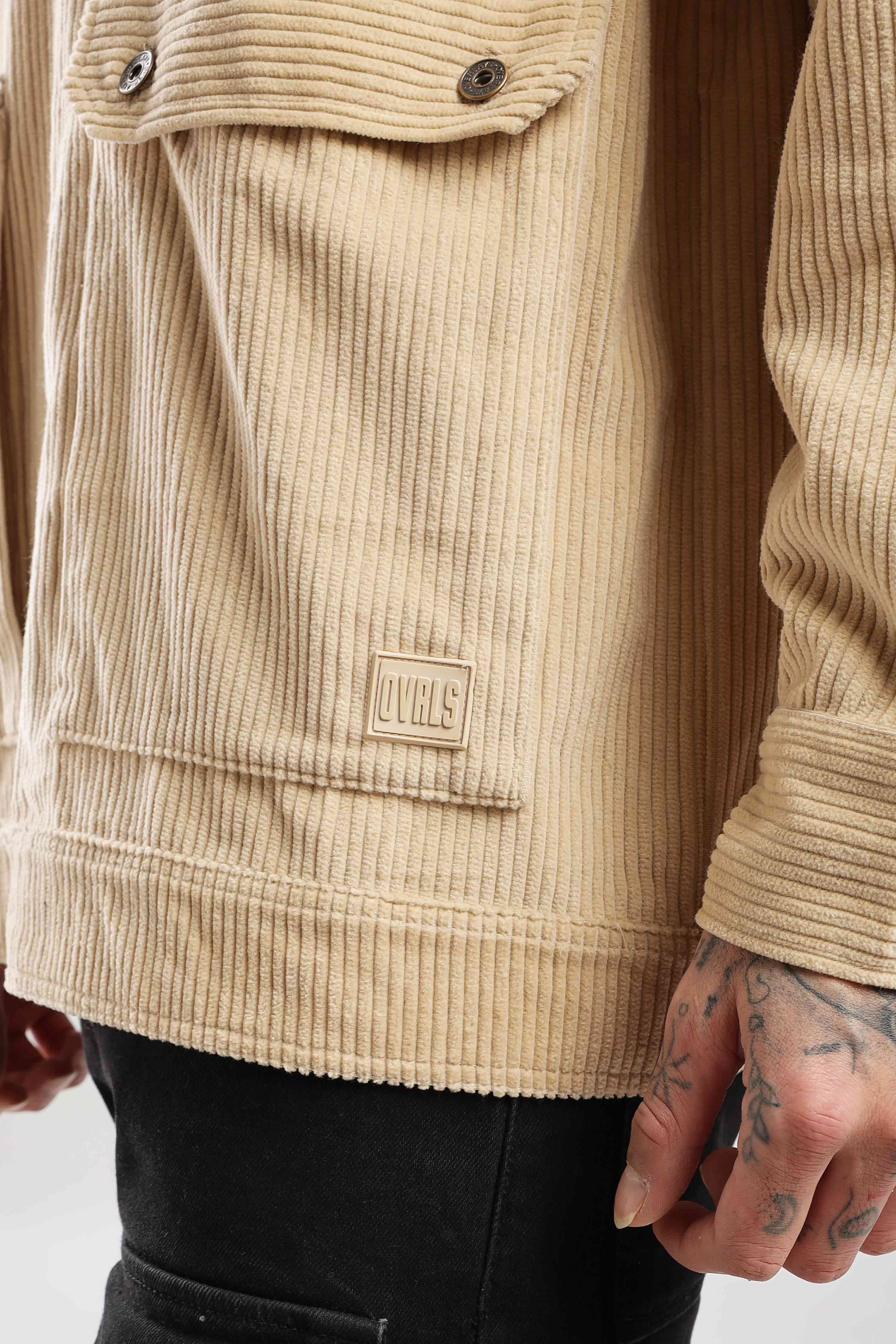 Fawn Textured Corduroy Shaket