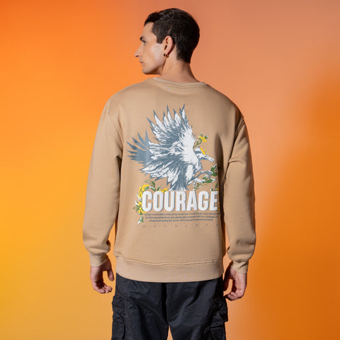 Courage Beige Sweatshirt