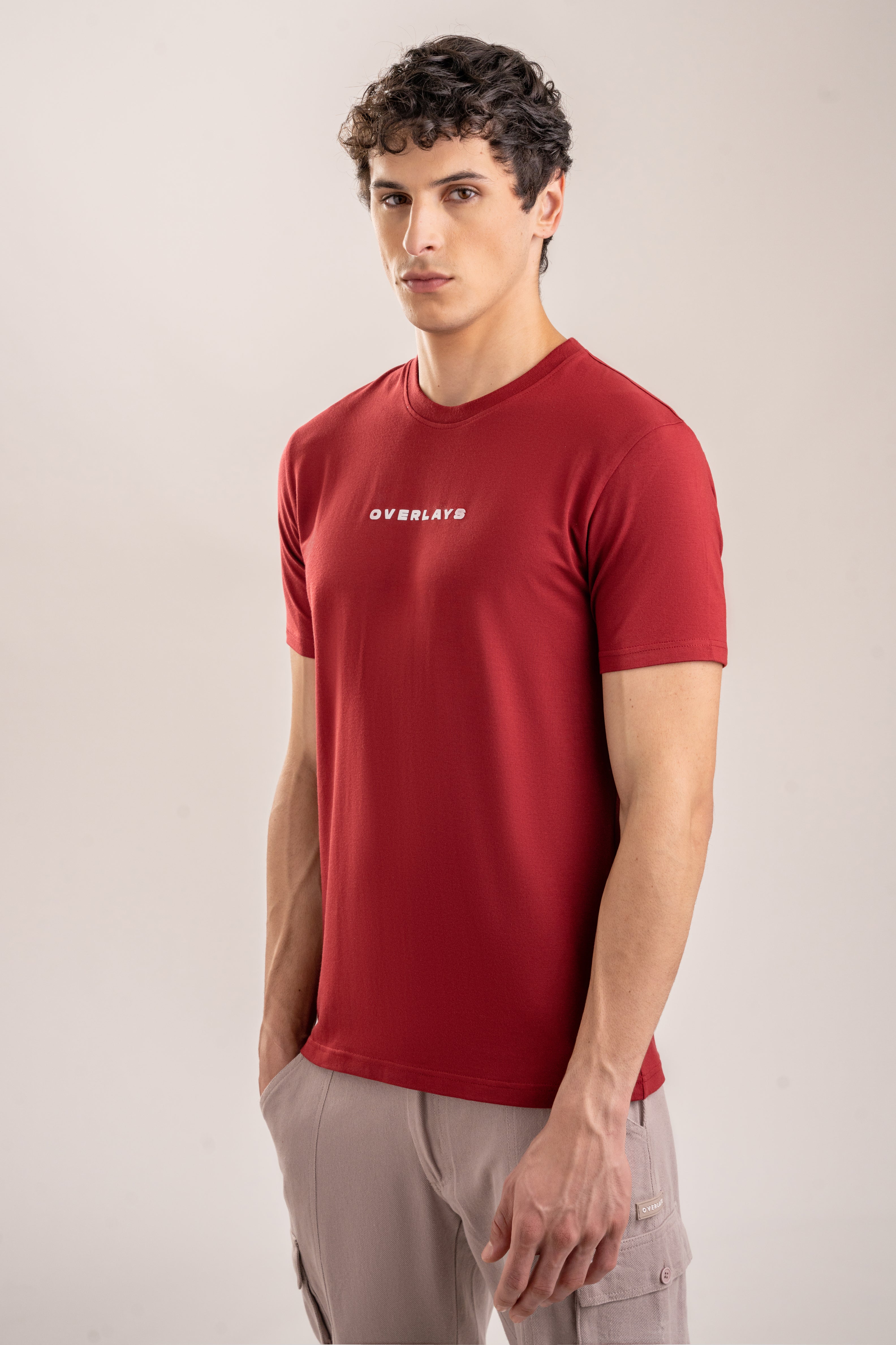 Ultra Soft Regular Fit Maroon T-shirt