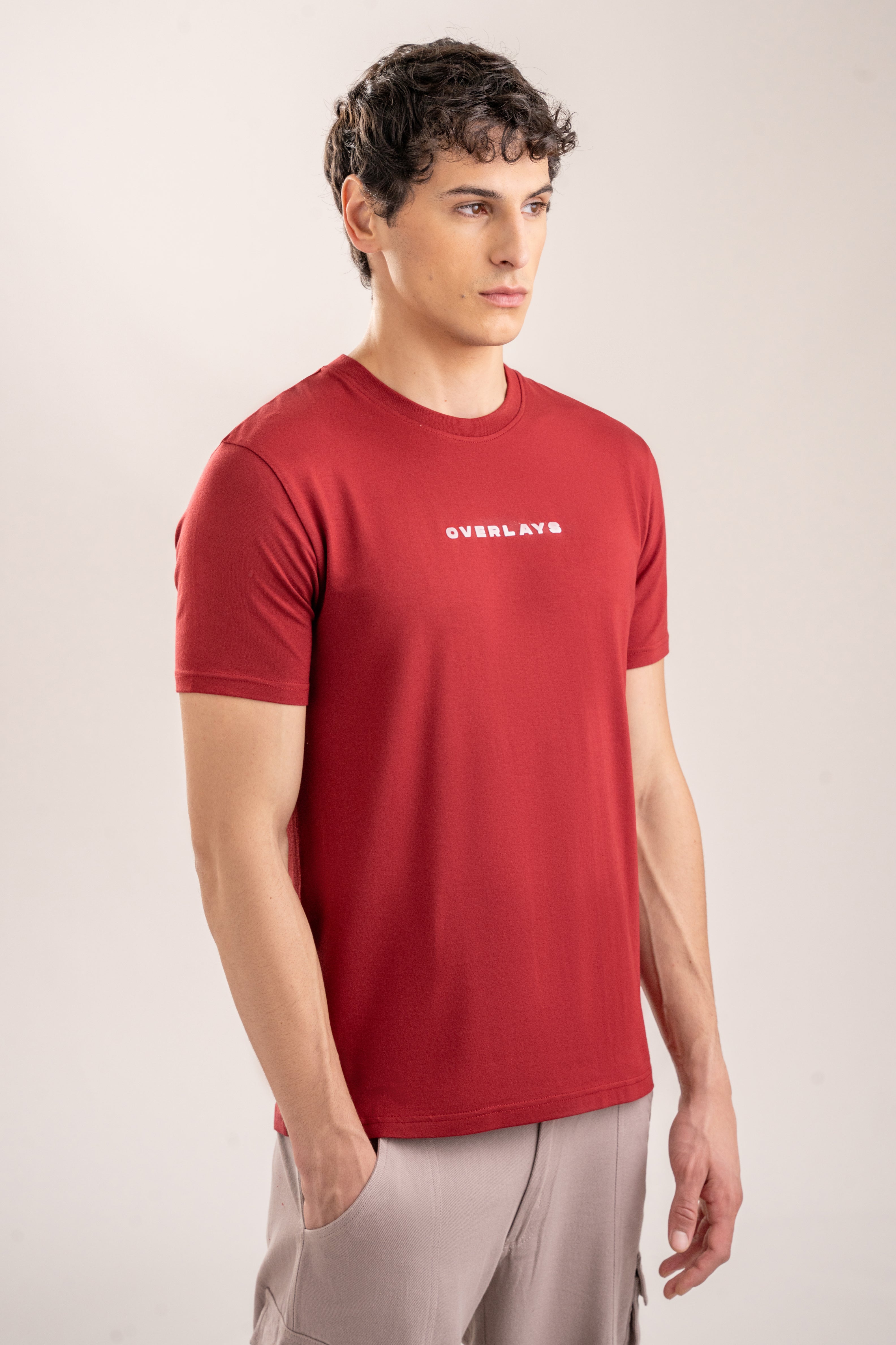 Ultra Soft Regular Fit Maroon T-shirt