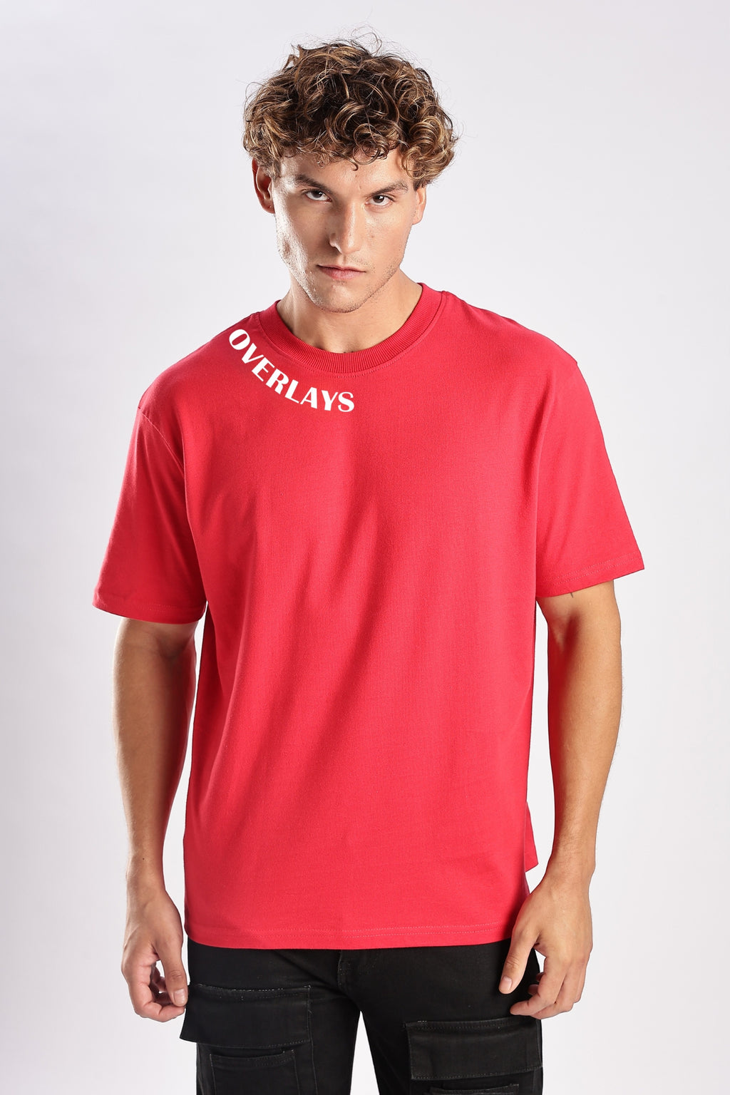 Embroidered Glory Arc Relaxed Fit T-Shirt - 100% Cotton
