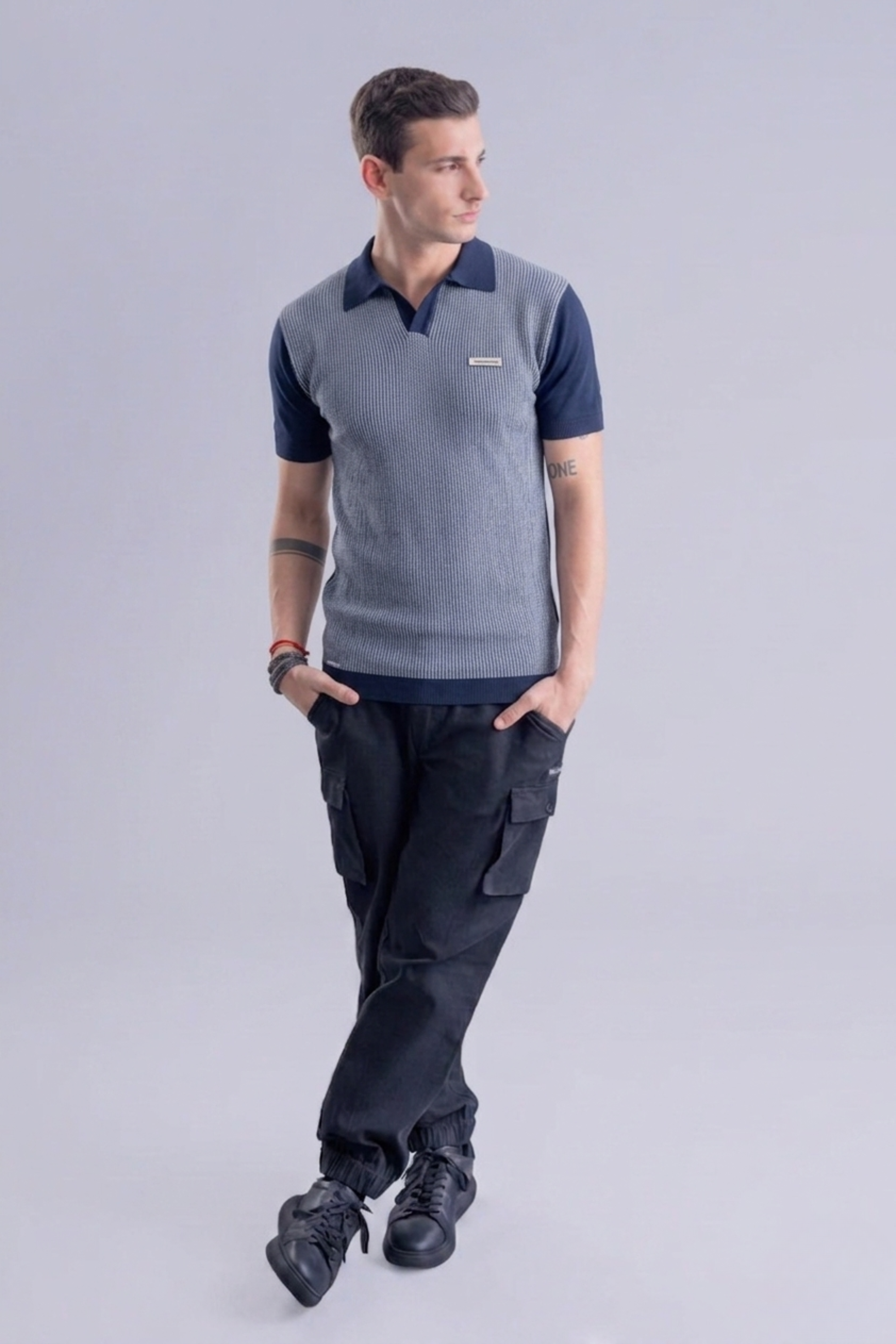Midnight Slate Navy Regular Fit Polo
