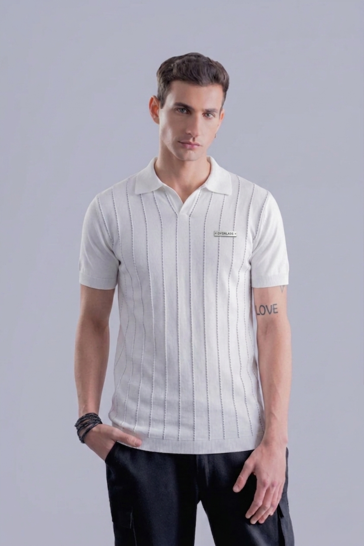 Ivory Crest White Regular Fit Polo