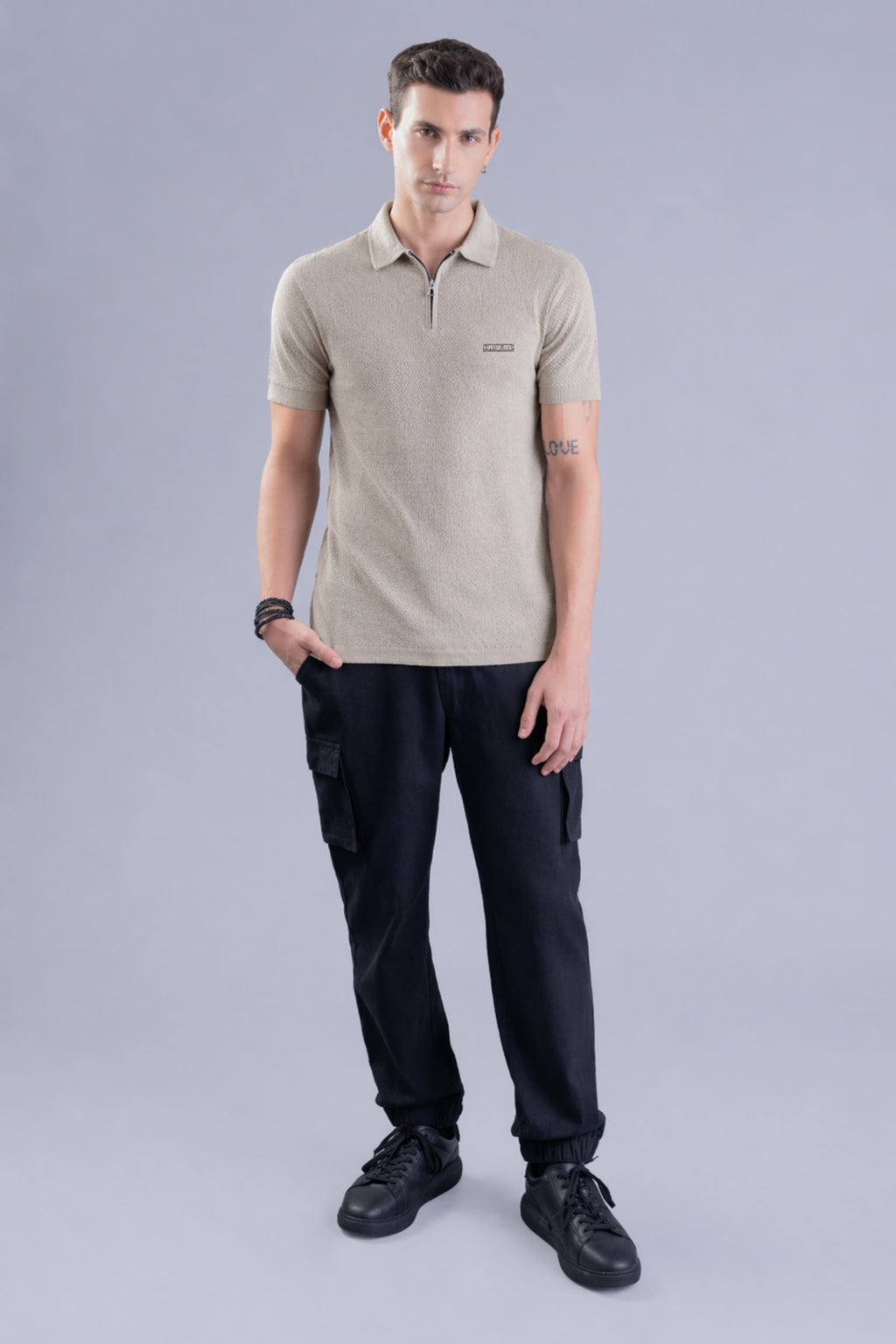 Sahara Drift Tan Regular Fit Polo