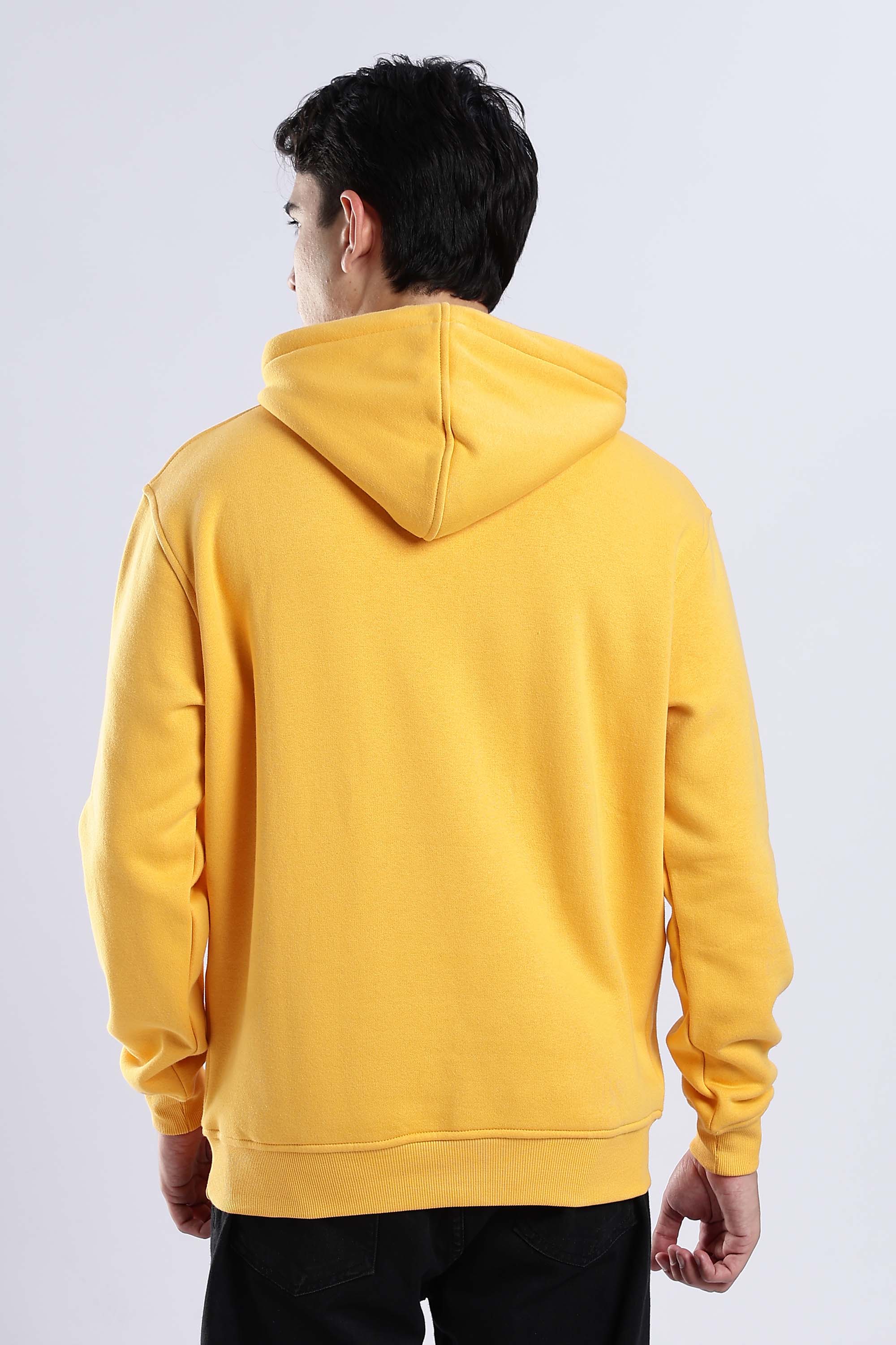 Yellow Plain Hoodie