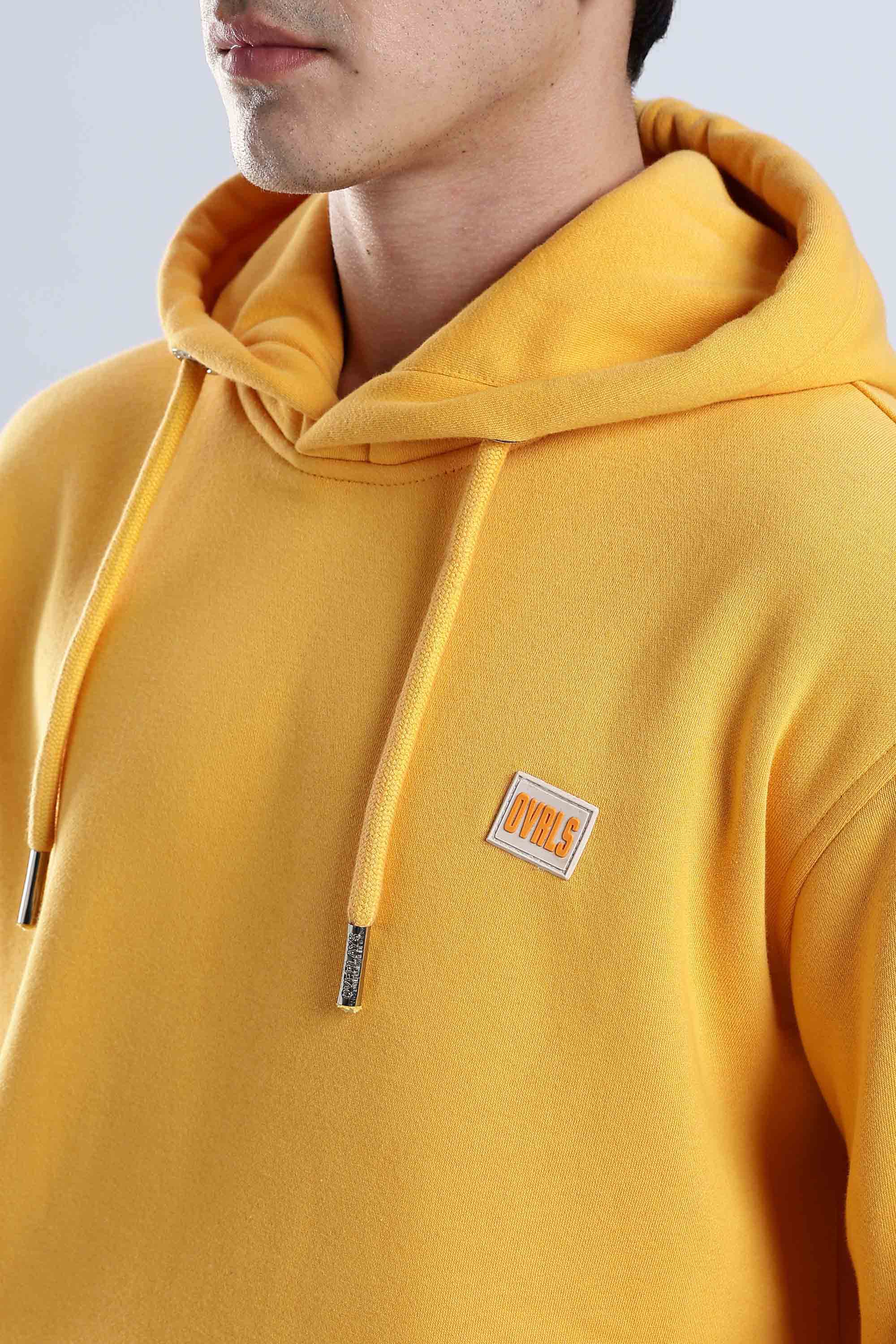 Yellow Plain Hoodie