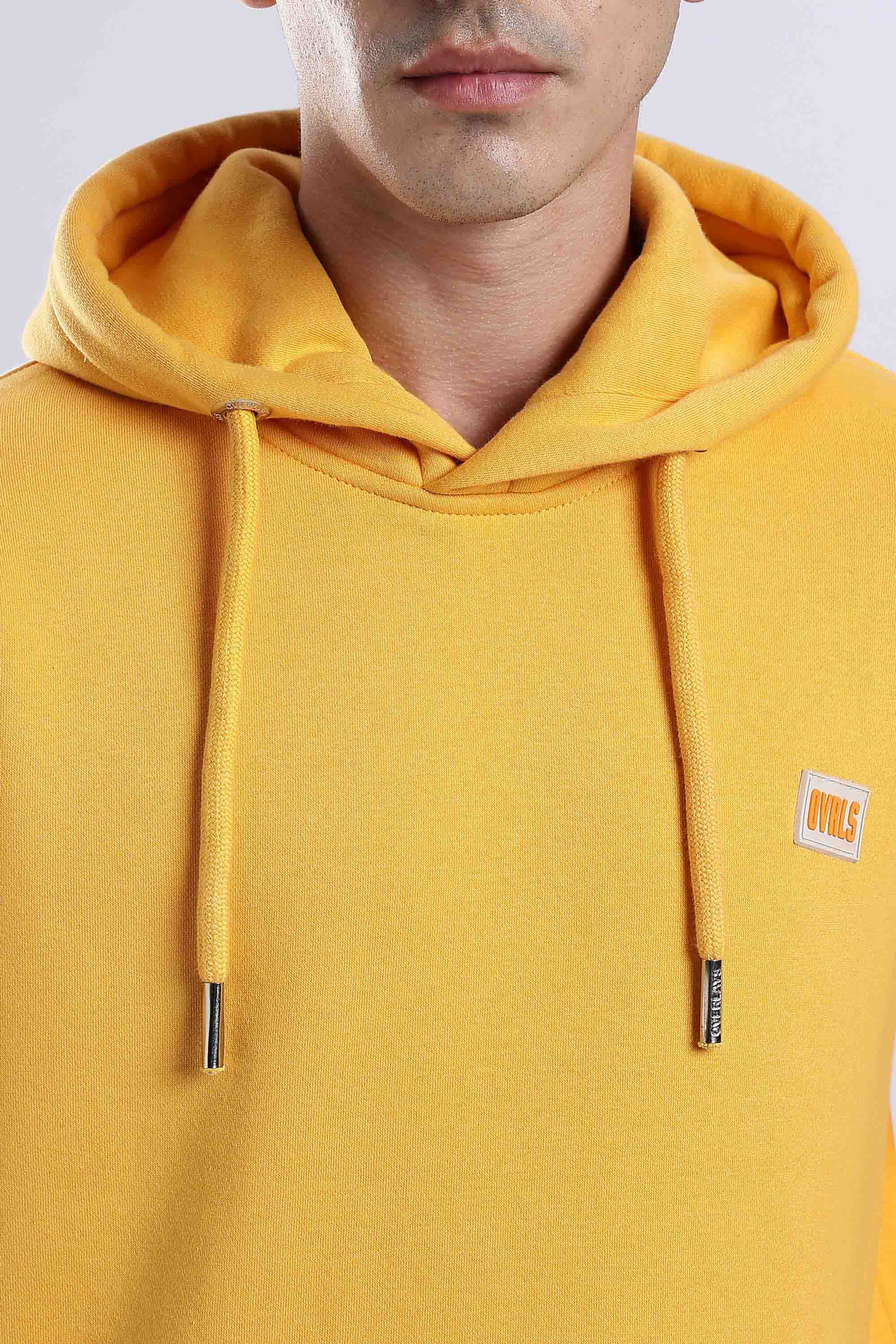 Yellow Plain Hoodie