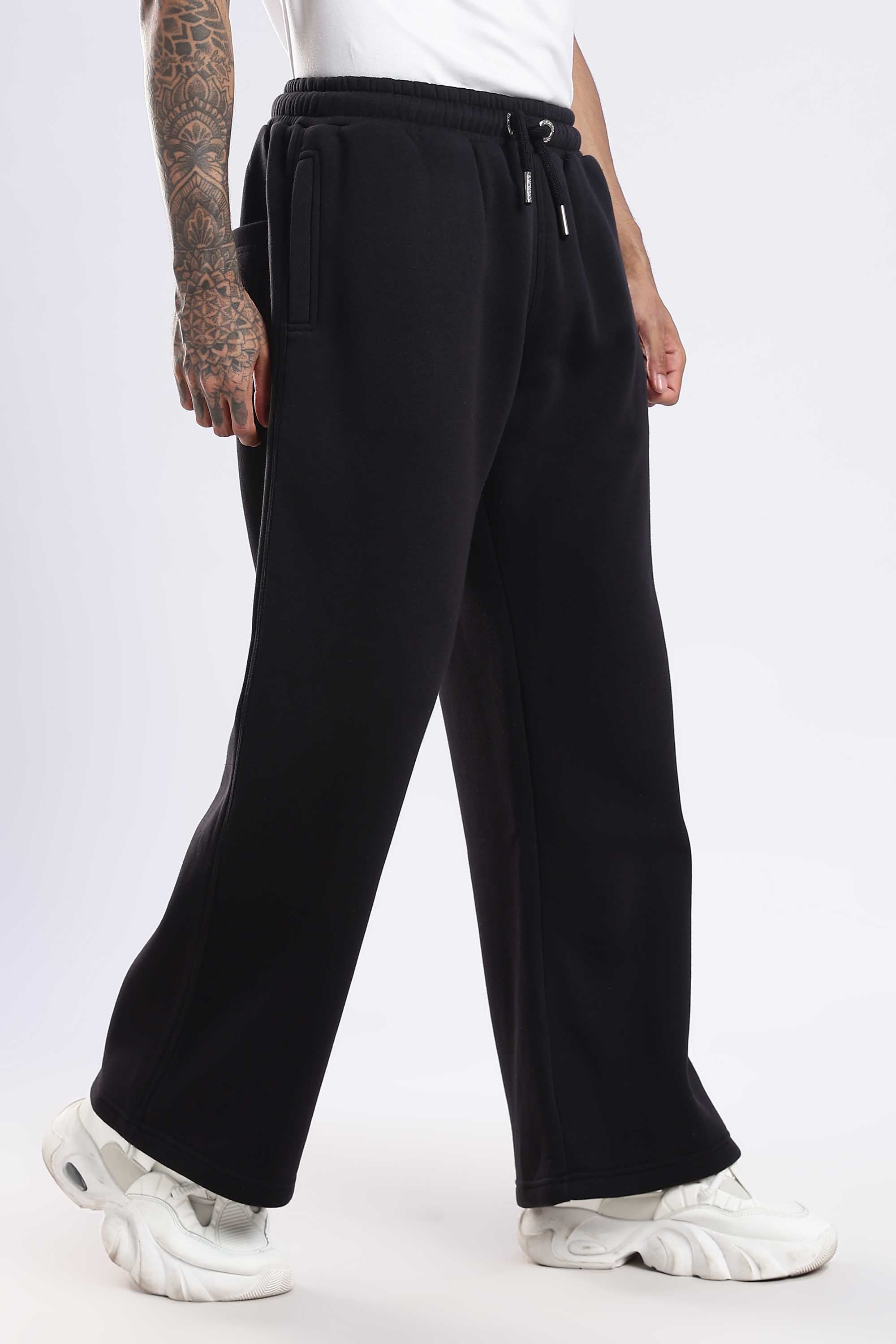 Noir heavyweight black joggers