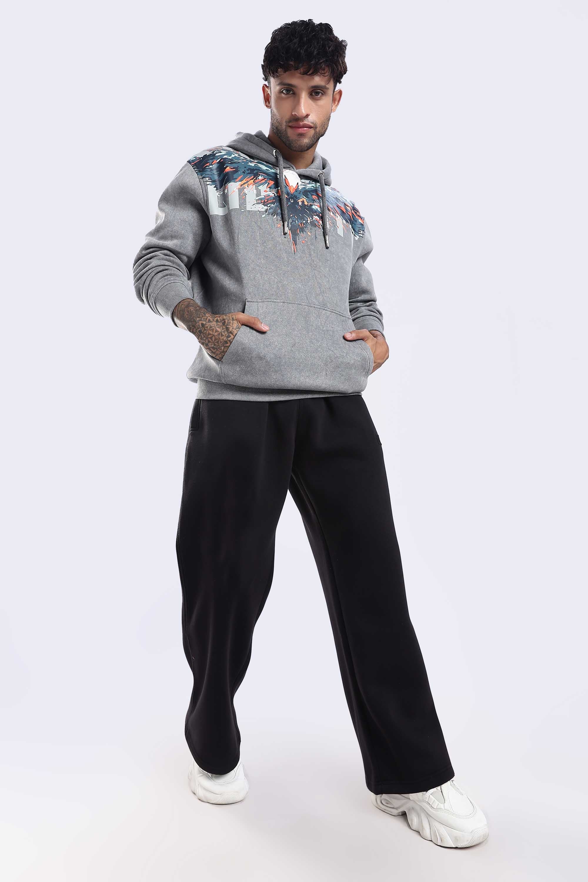 Noir heavyweight black joggers