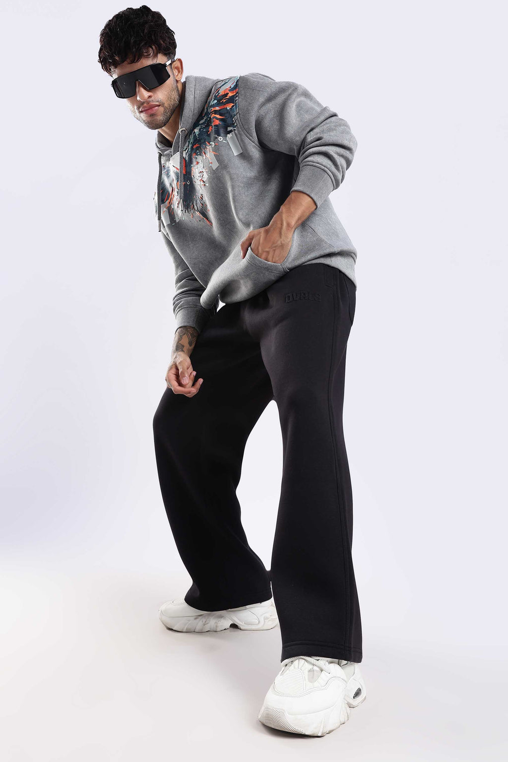 Noir heavyweight black joggers