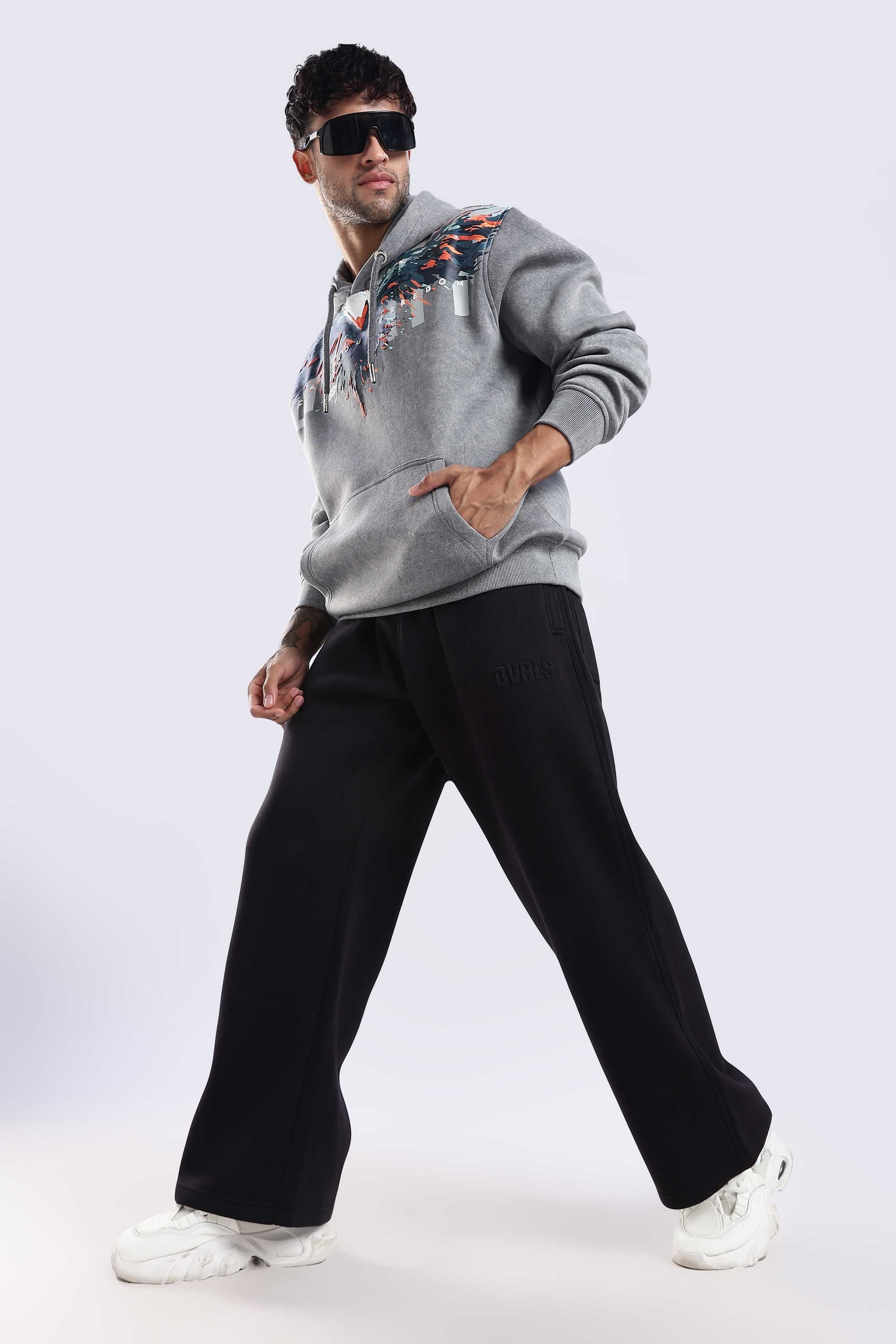 Noir heavyweight black joggers