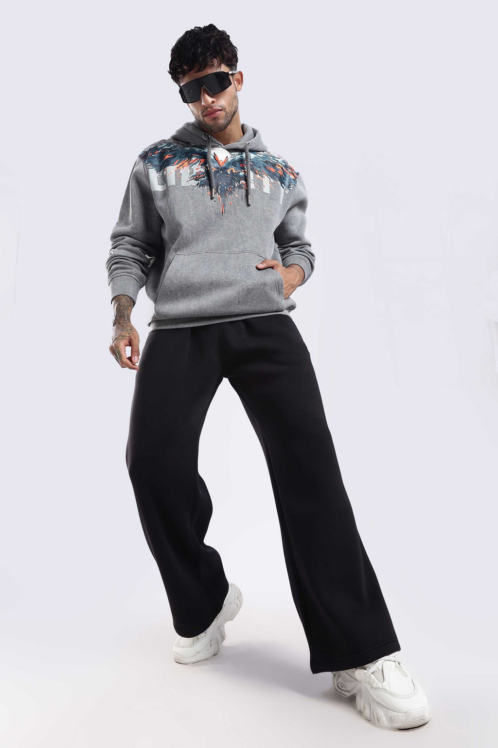 Noir heavyweight black joggers