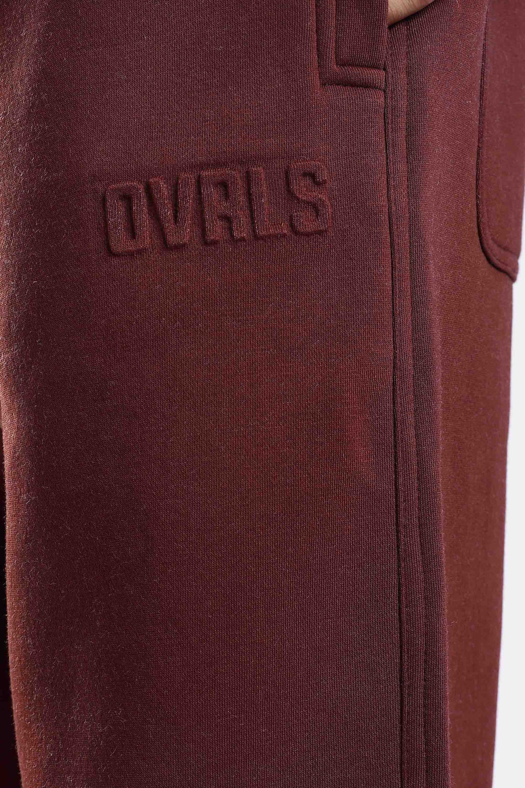 Rooted heavyweight brown joggers