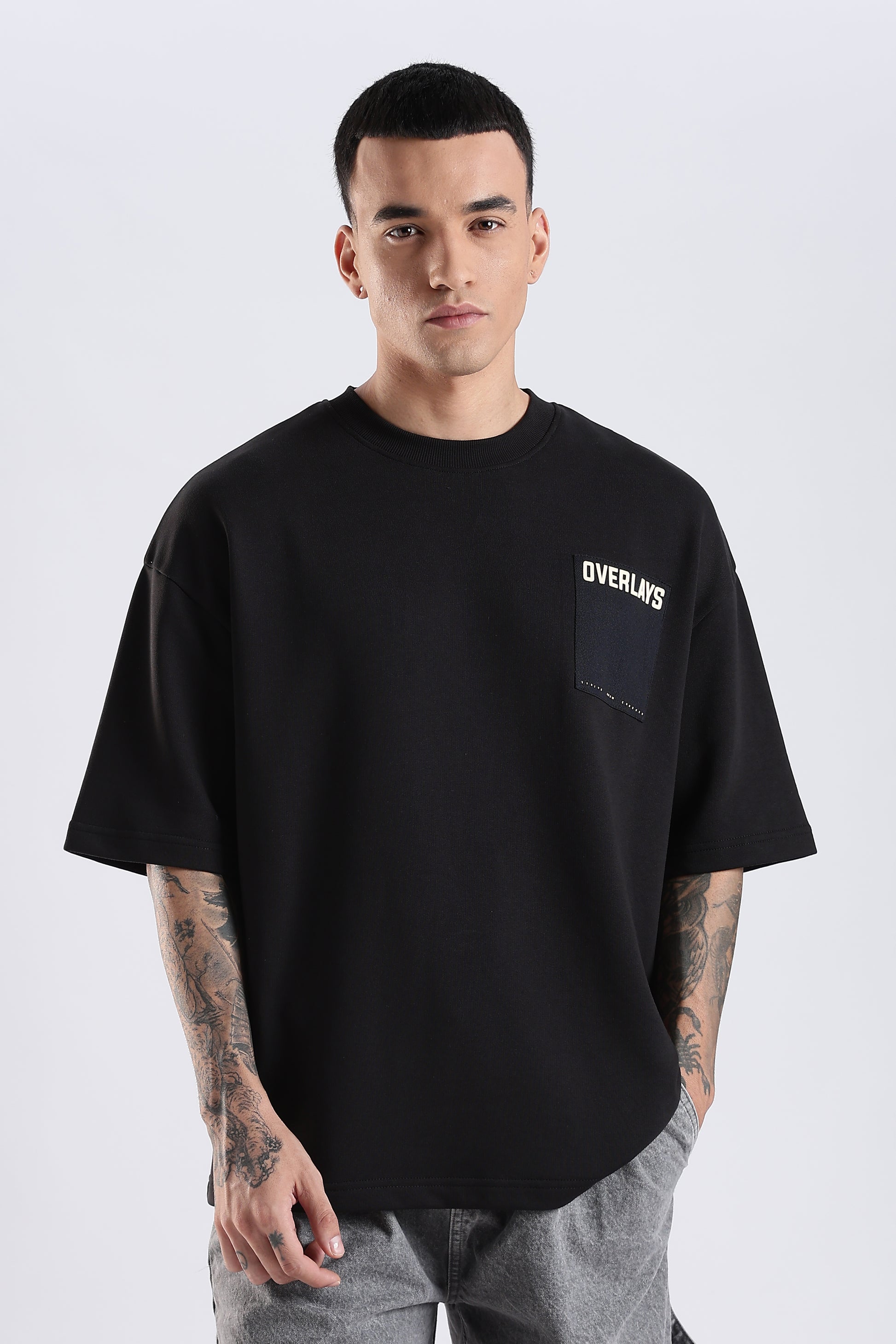Liberty Black Oversized Fit T-Shirt