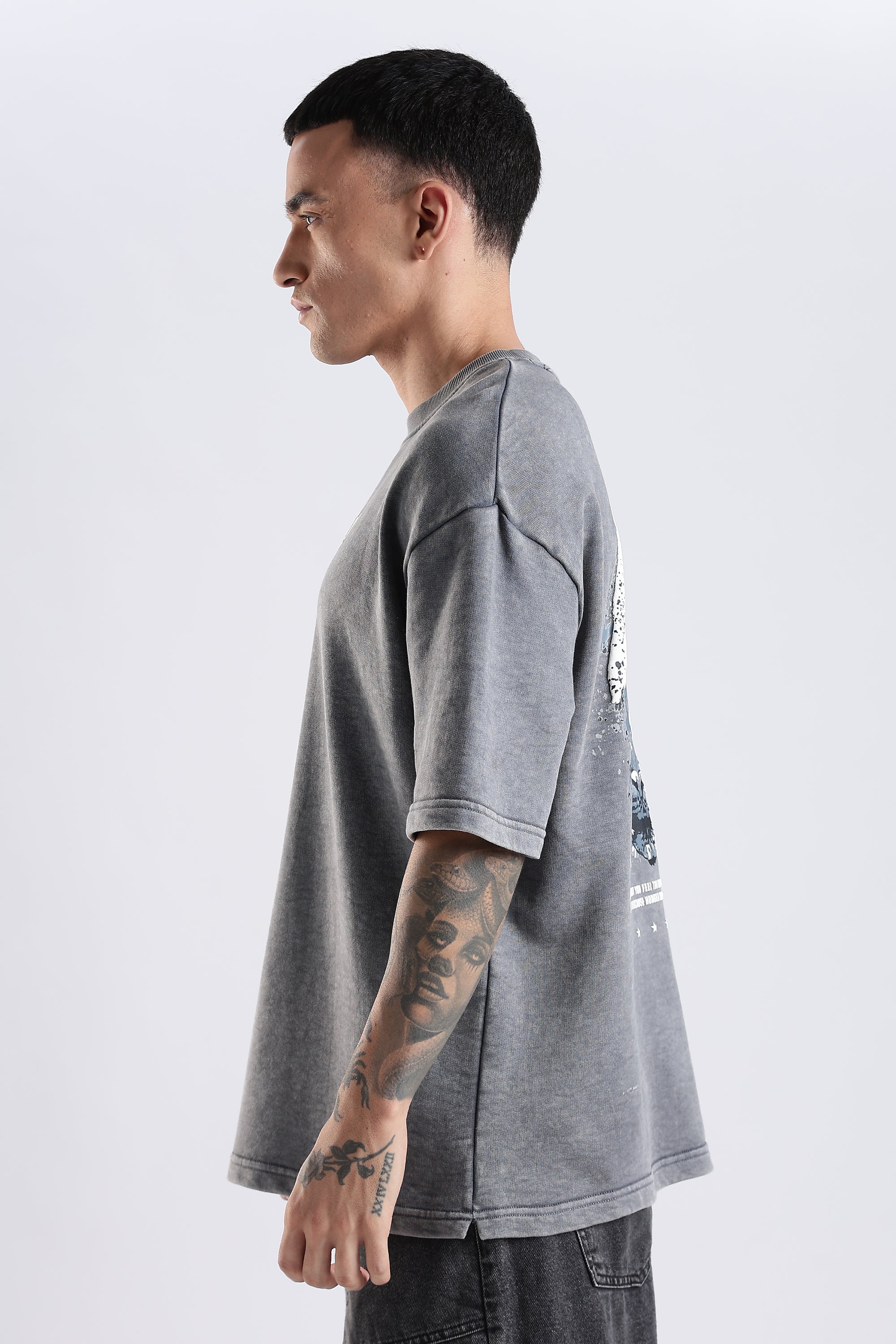 Blazing Wild distressed Oversized Fit T-Shirt