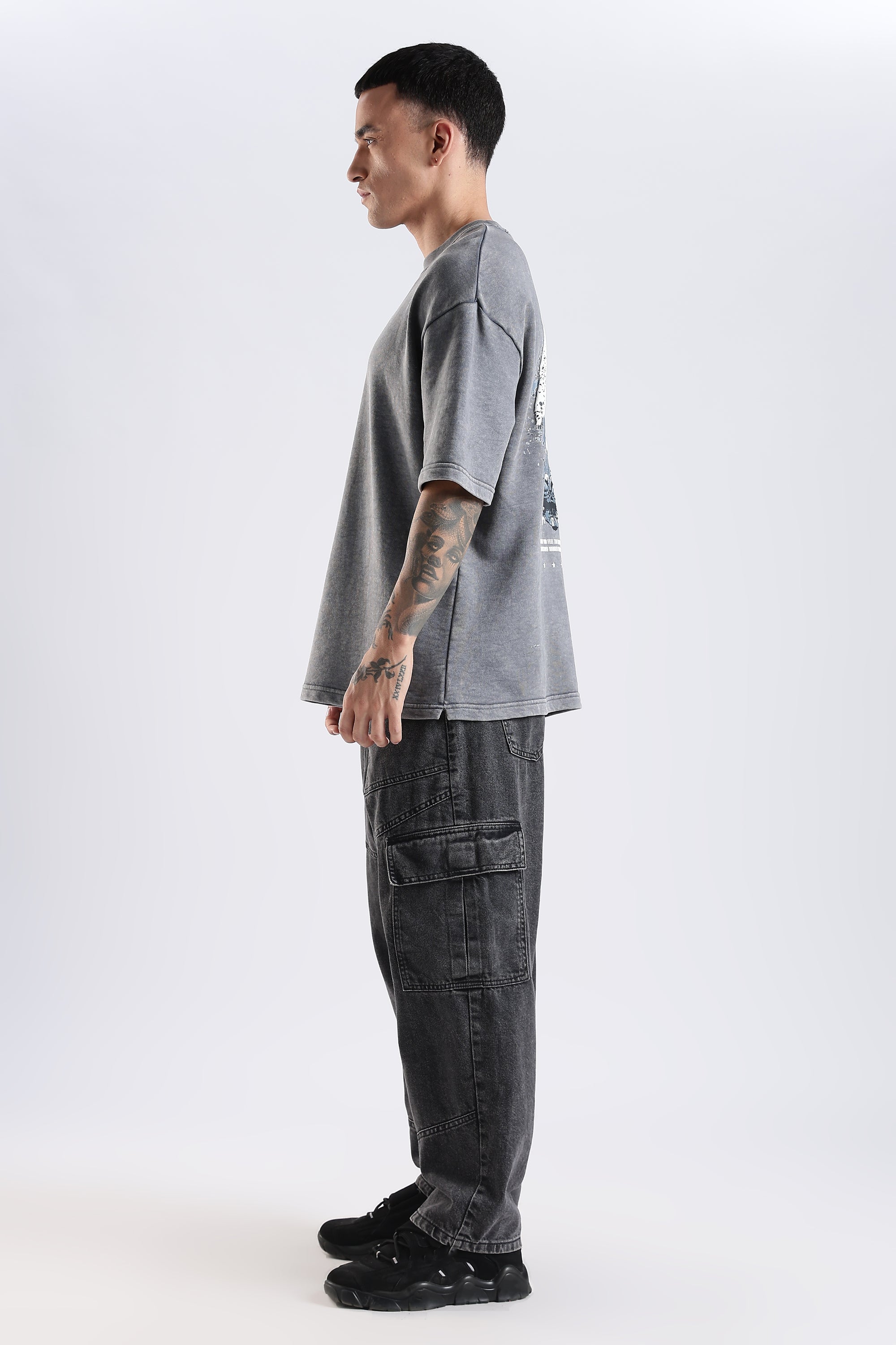 Blazing Wild distressed Oversized Fit T-Shirt