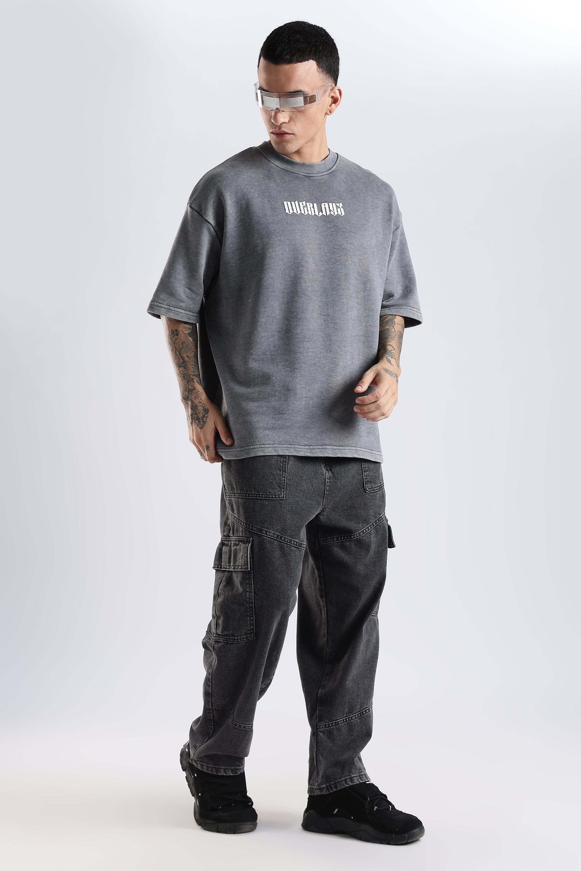 Blazing Wild distressed Oversized Fit T-Shirt