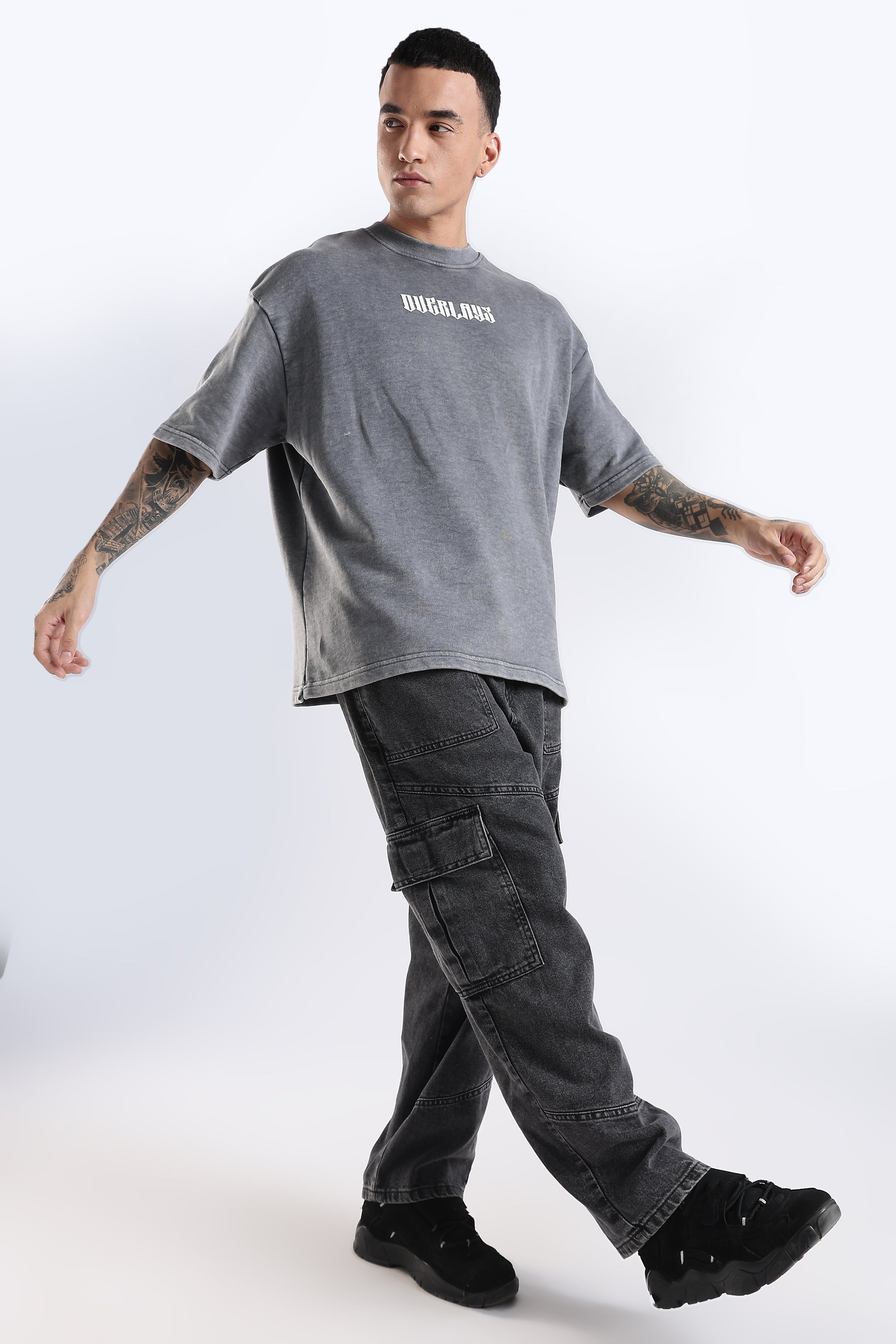 Blazing Wild distressed Oversized Fit T-Shirt