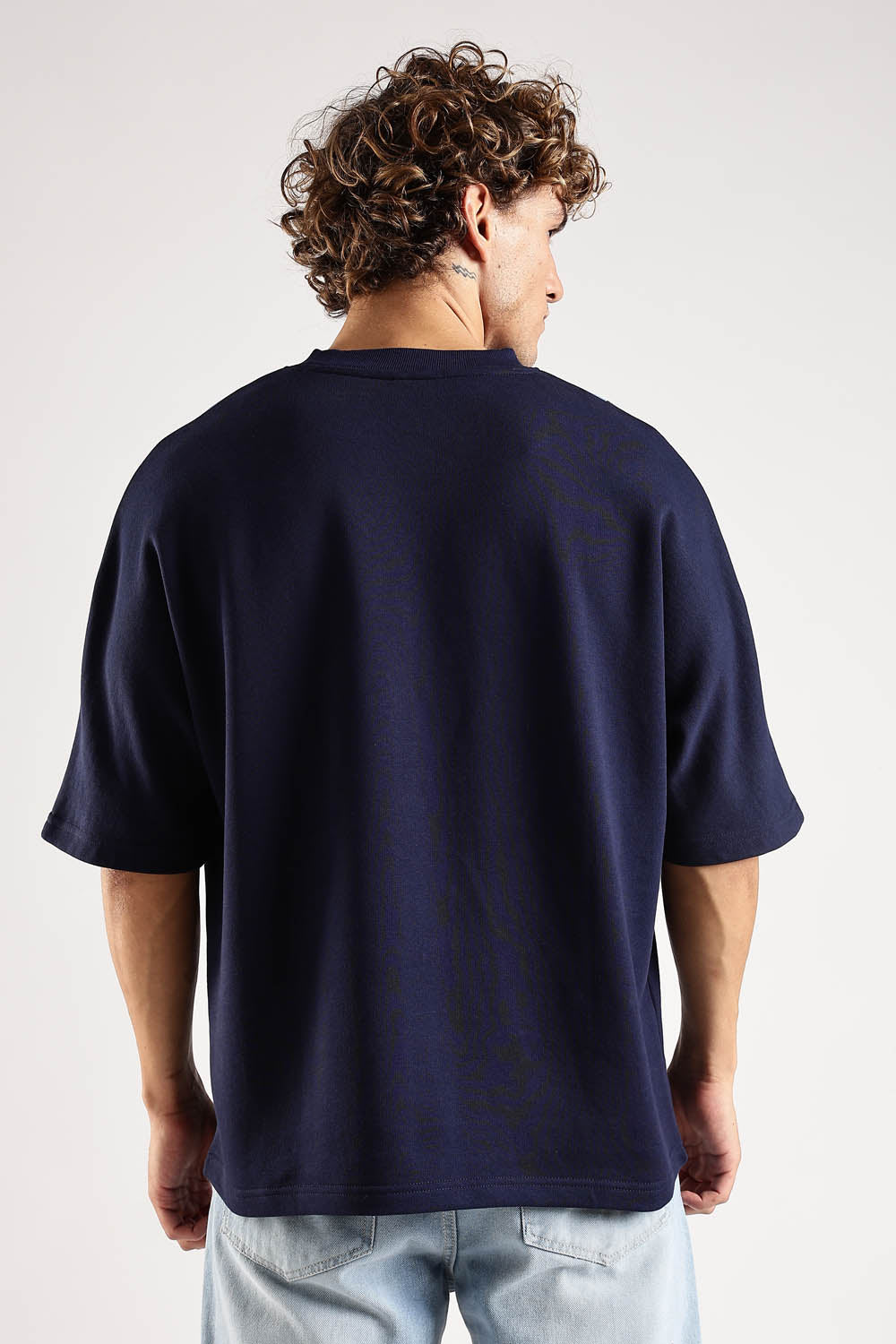 Sky Walker Navy Oversized T-Shirt