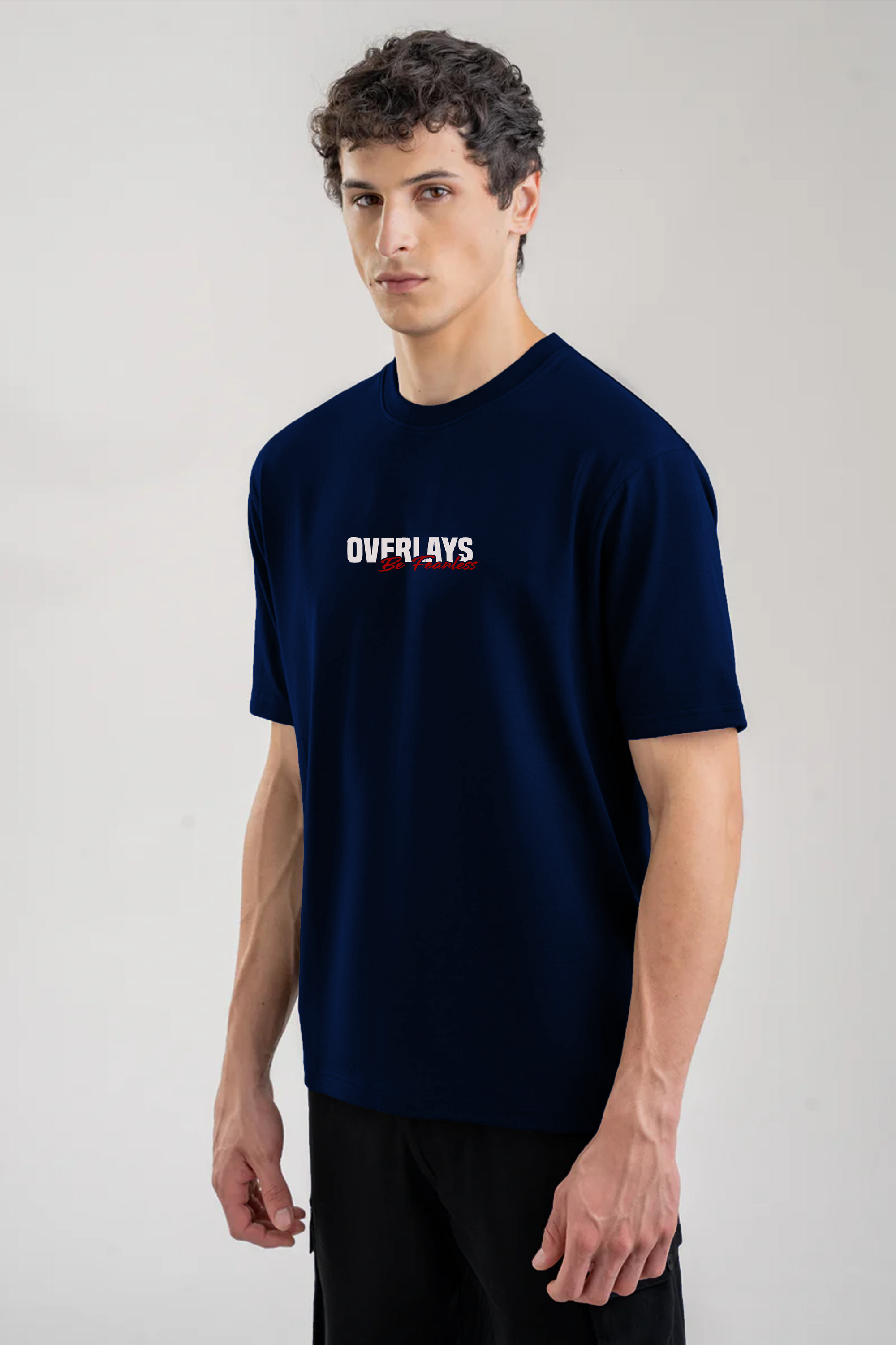 Navy Fearless Relaxed Fit T-shirt - Ultra Soft