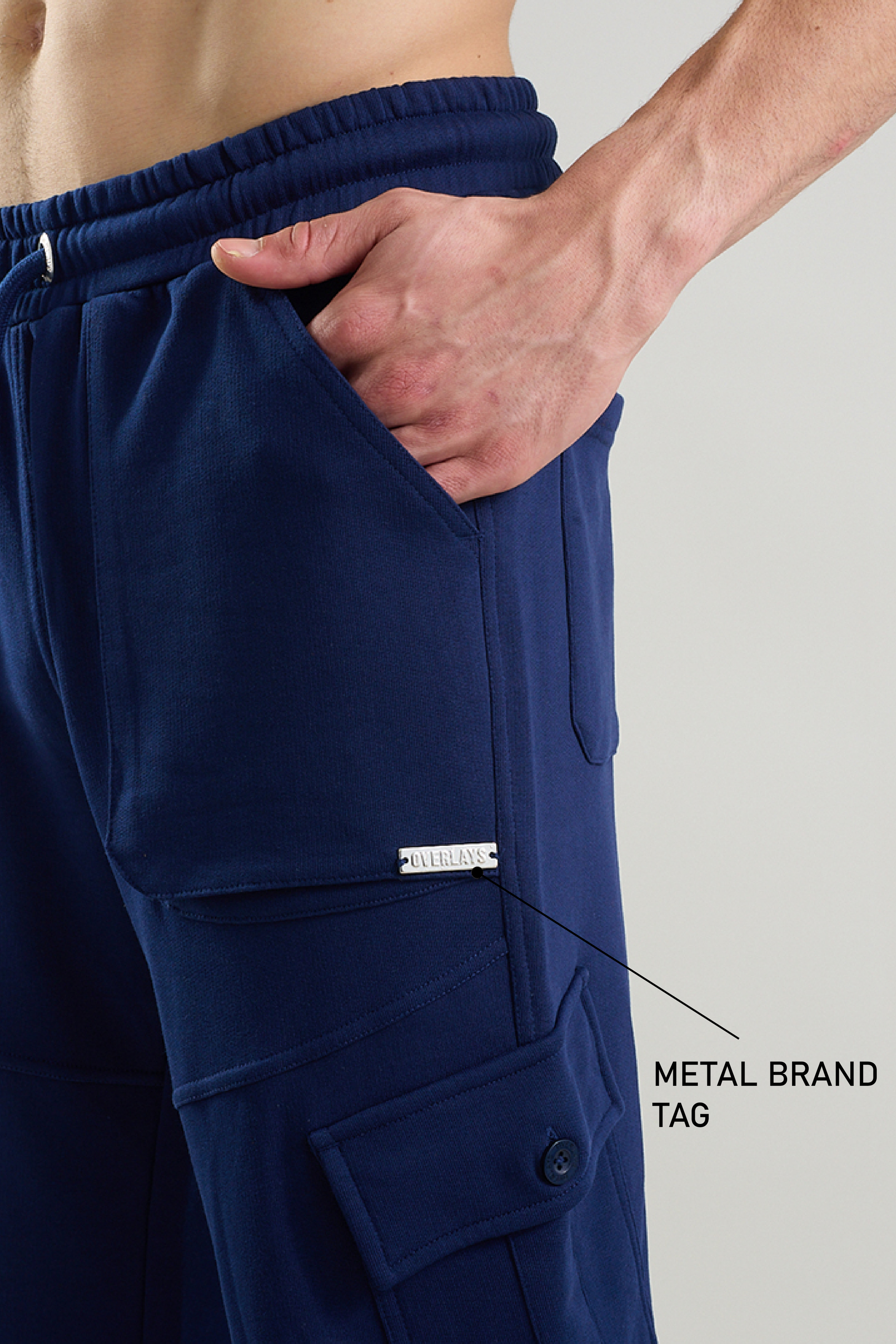 Tilted Navy Joggers