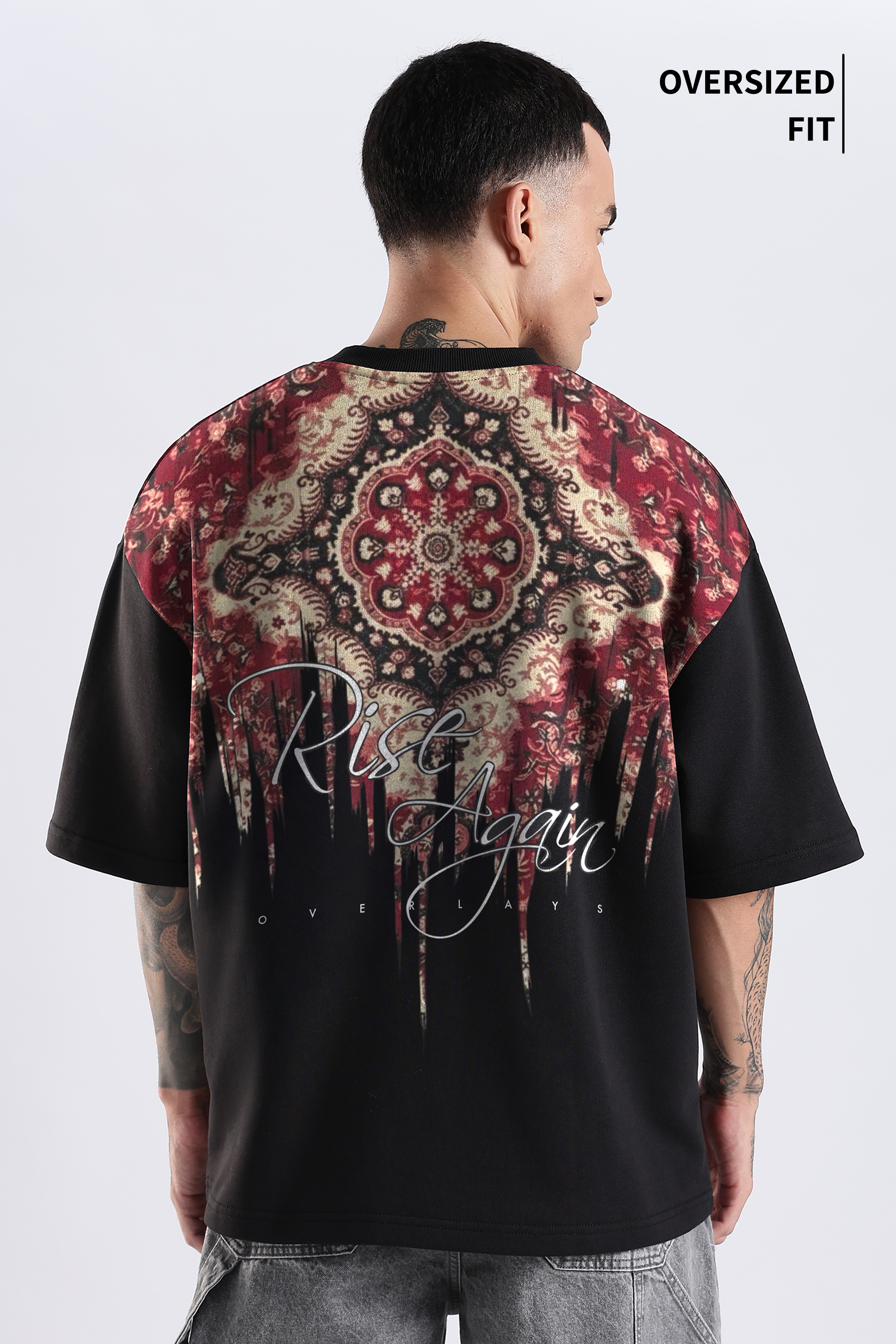Carpedian  Black Oversized Tshirt
