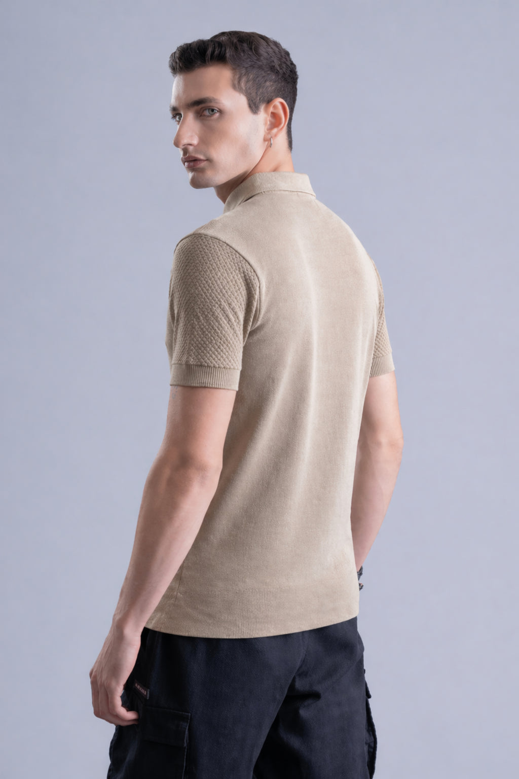 Sahara Drift Tan Regular Fit Polo