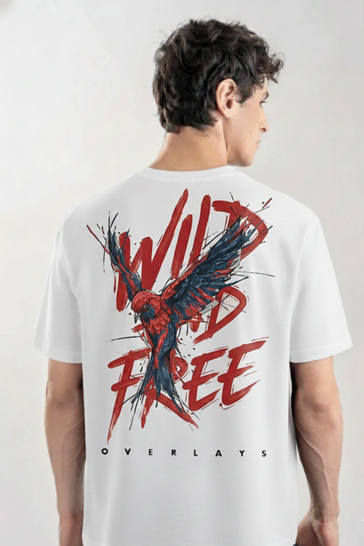 Wild Spirit white  Relaxed Fit Tshirt