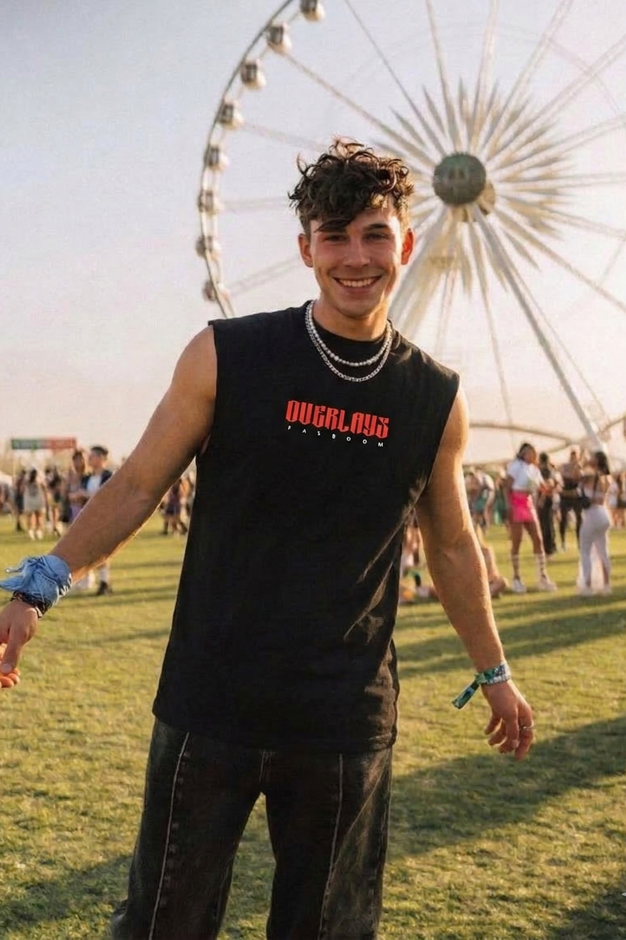 Hawk Eye Sleeveless Black Tank Top