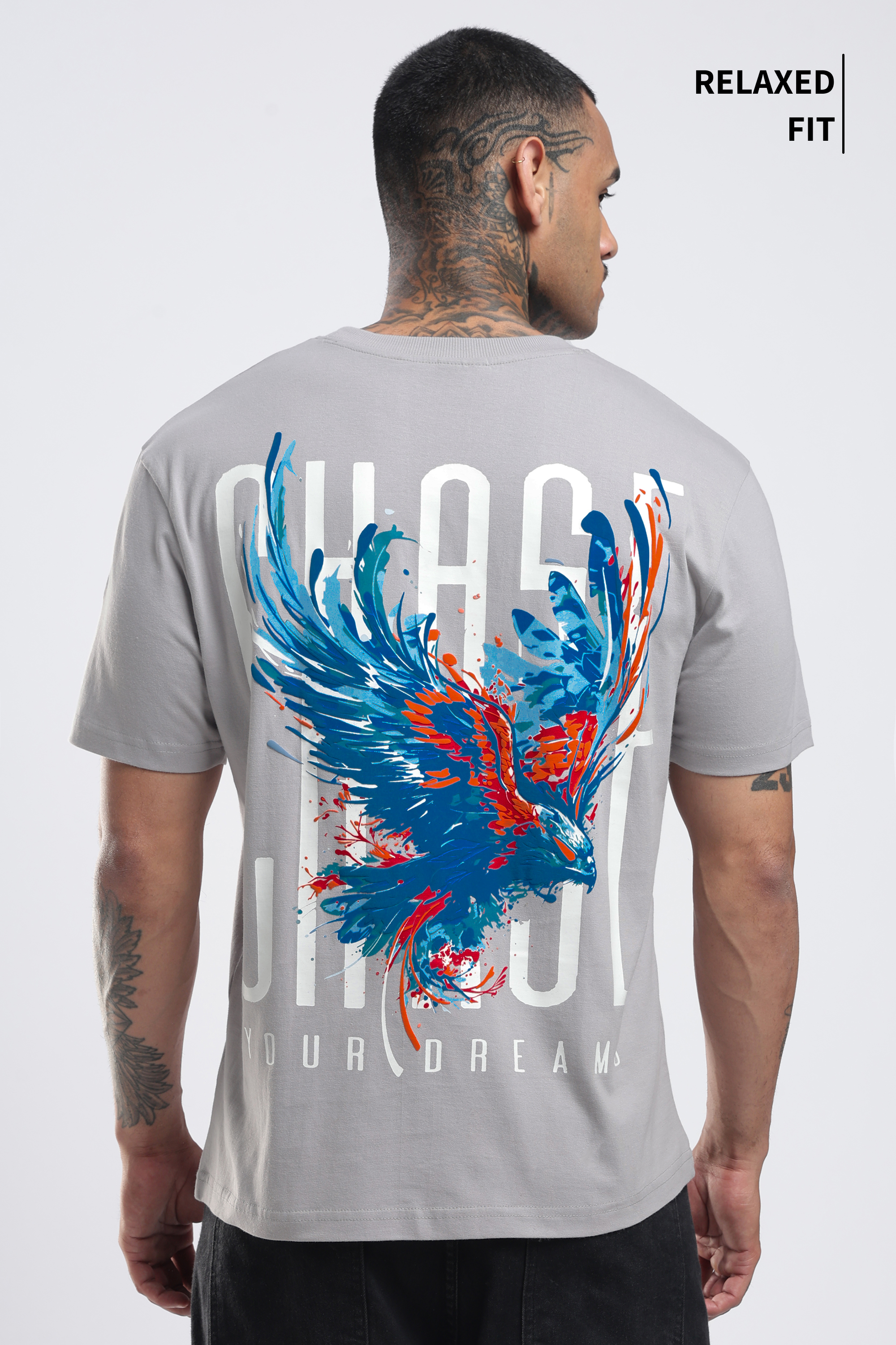 Chase Grey Relaxed  Fit T-Shirt