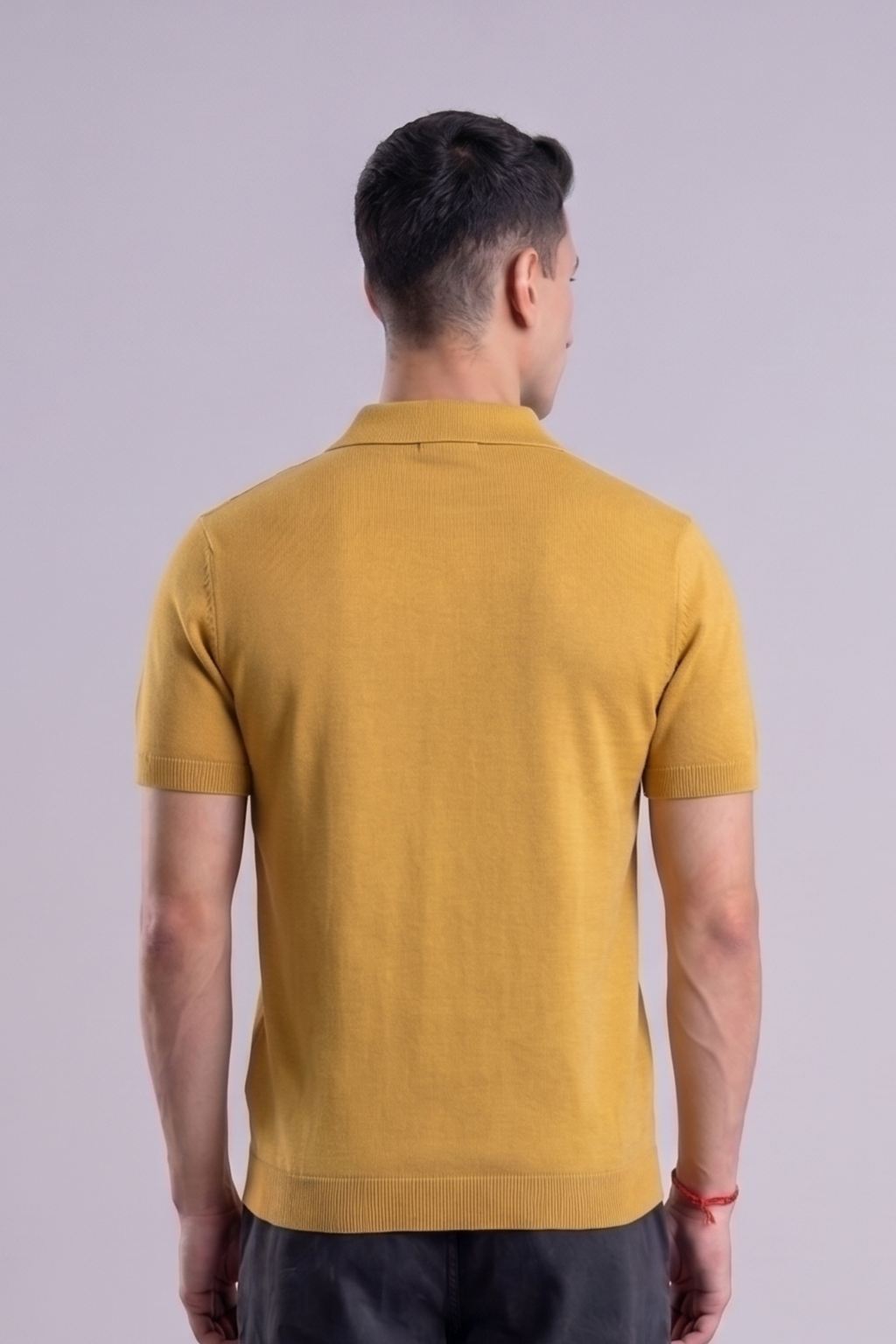 Golden Ember Mustard Regular Fit Polo