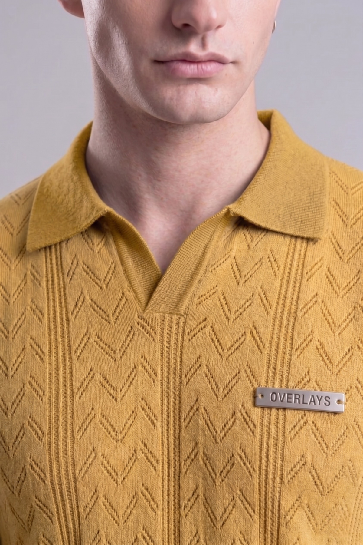 Golden Ember Mustard Regular Fit Polo