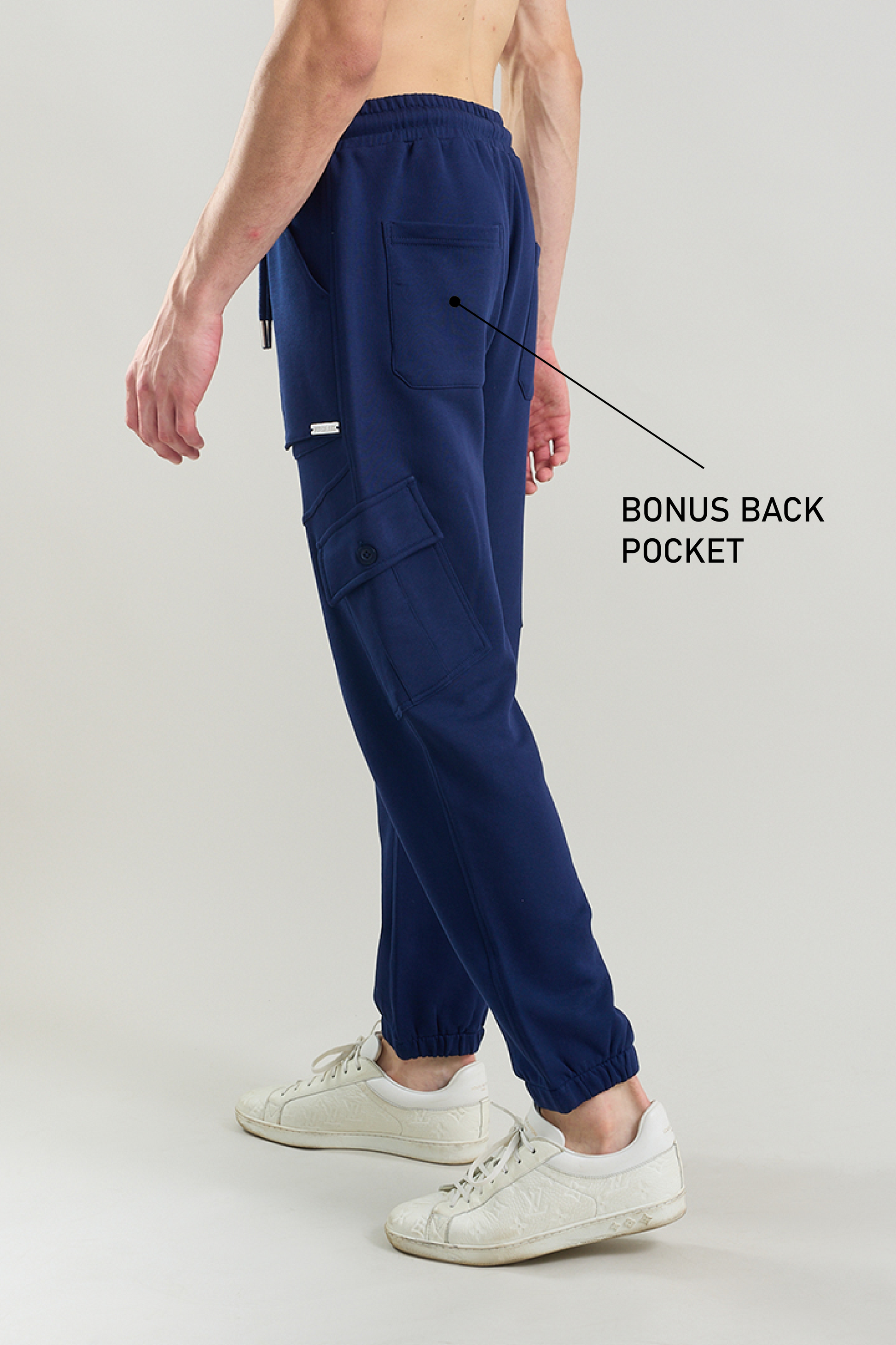 Tilted Navy Joggers