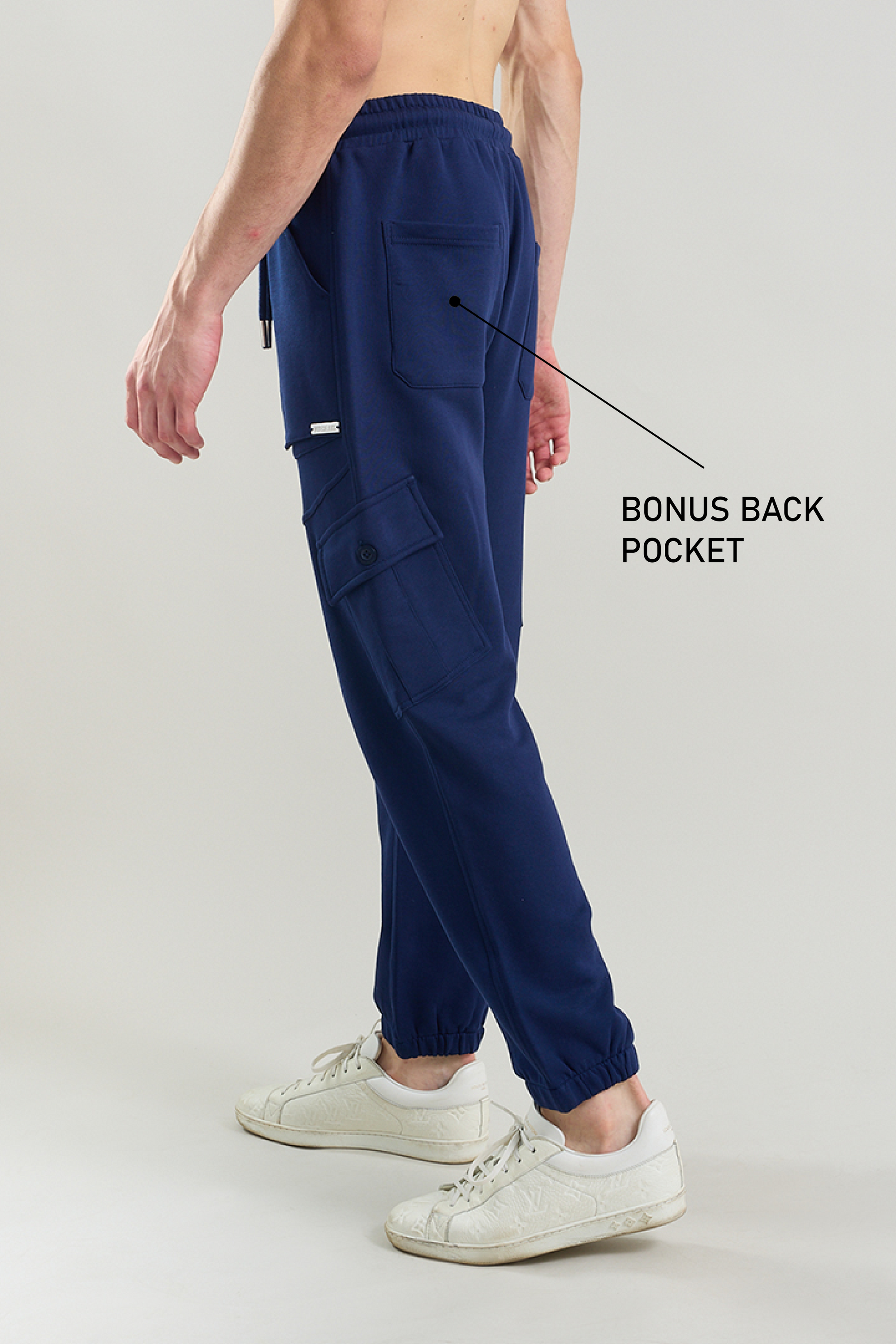 Tilted Navy Joggers