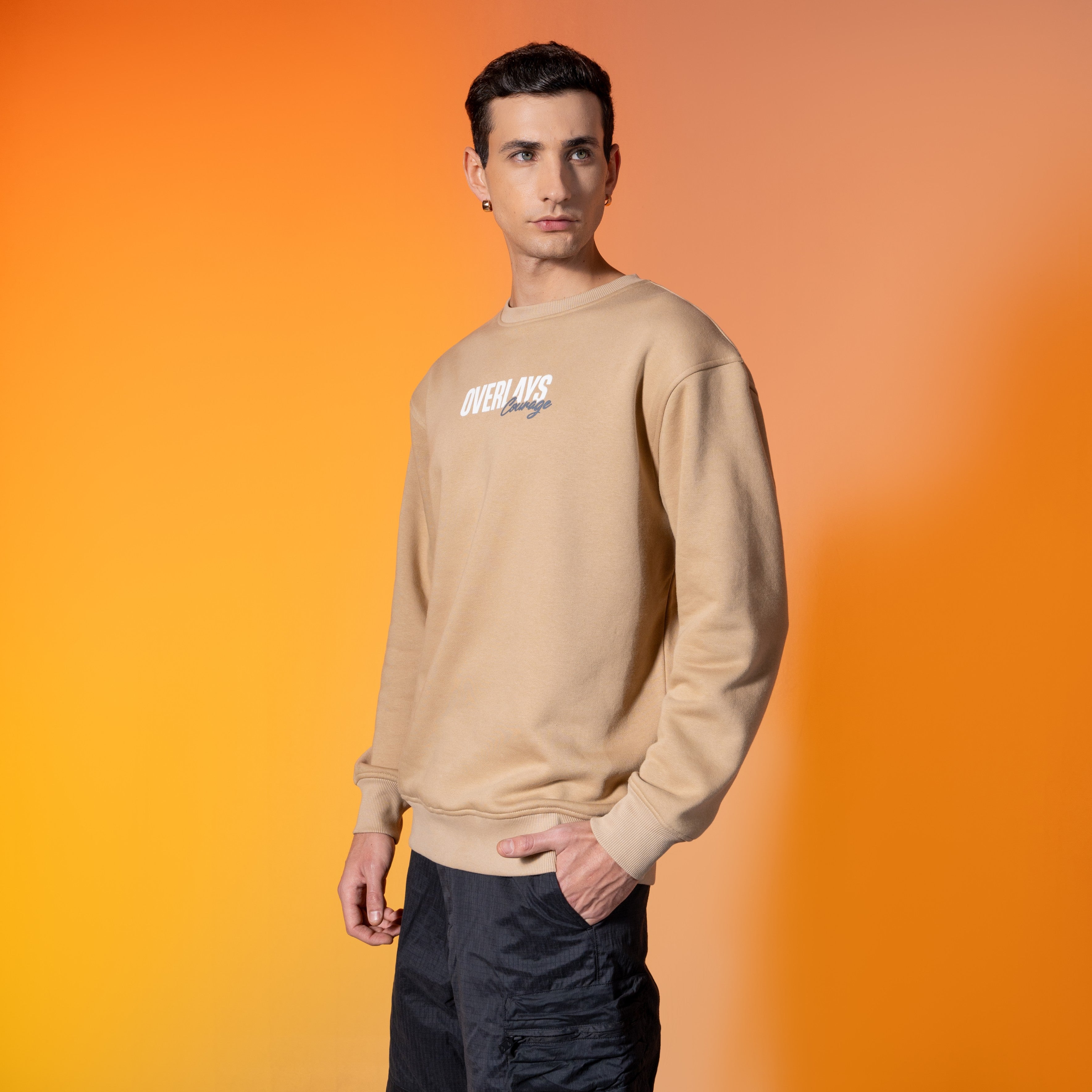 Courage Beige Sweatshirt