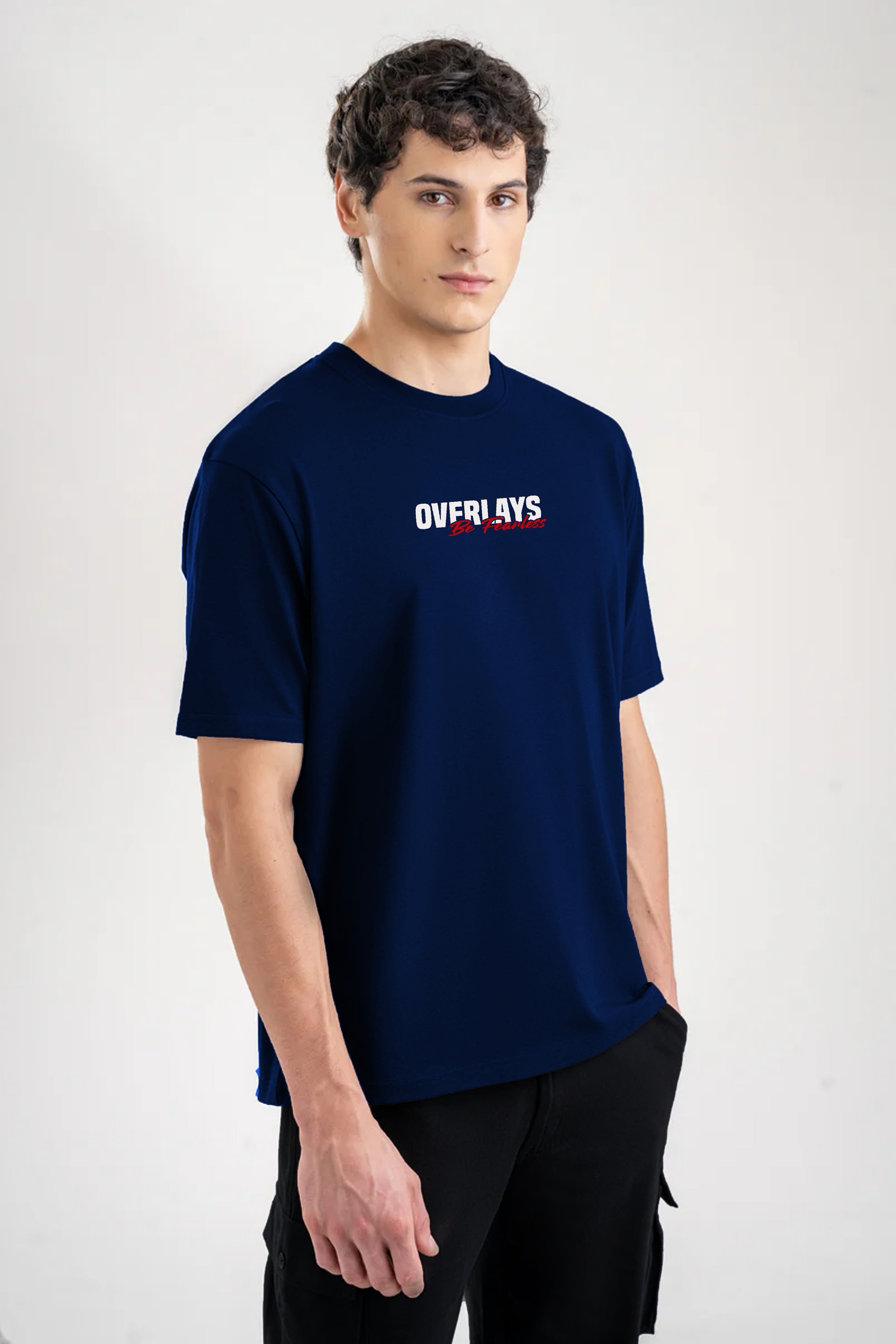 Navy Fearless Relaxed Fit T-shirt - Ultra Soft