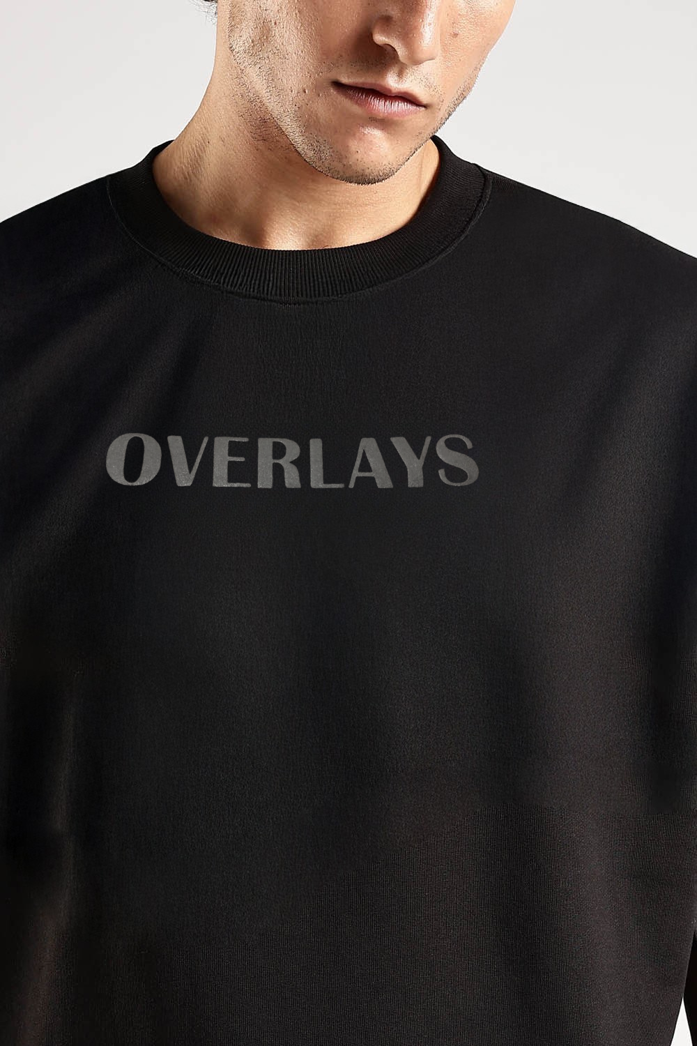 Sky Rider Black Oversized T-Shirt