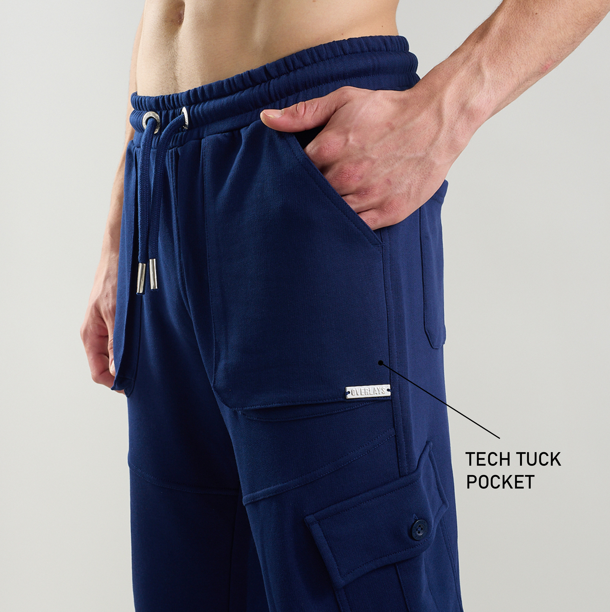 Tilted Navy Joggers