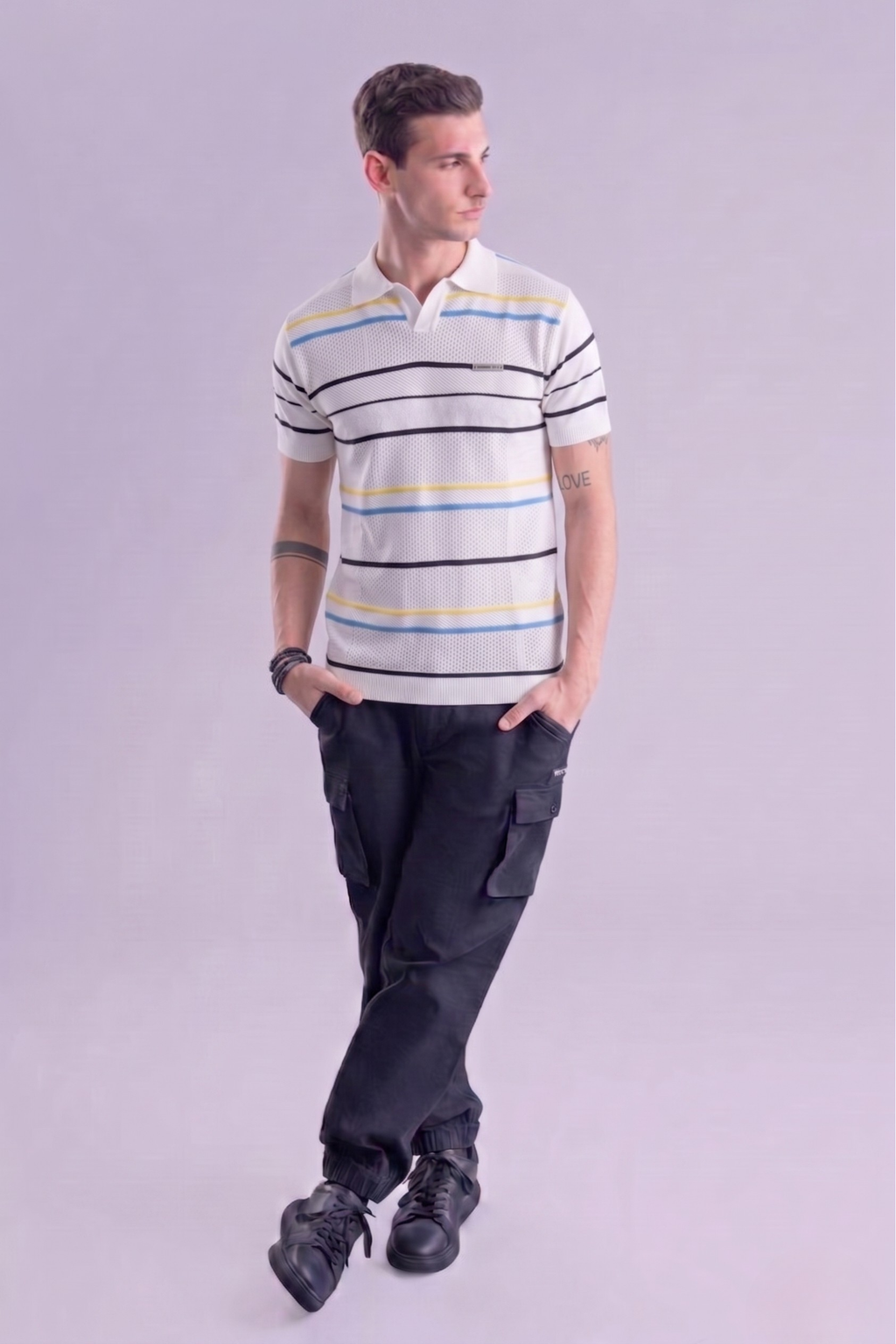 Sun Stripe Regular Fit Polo