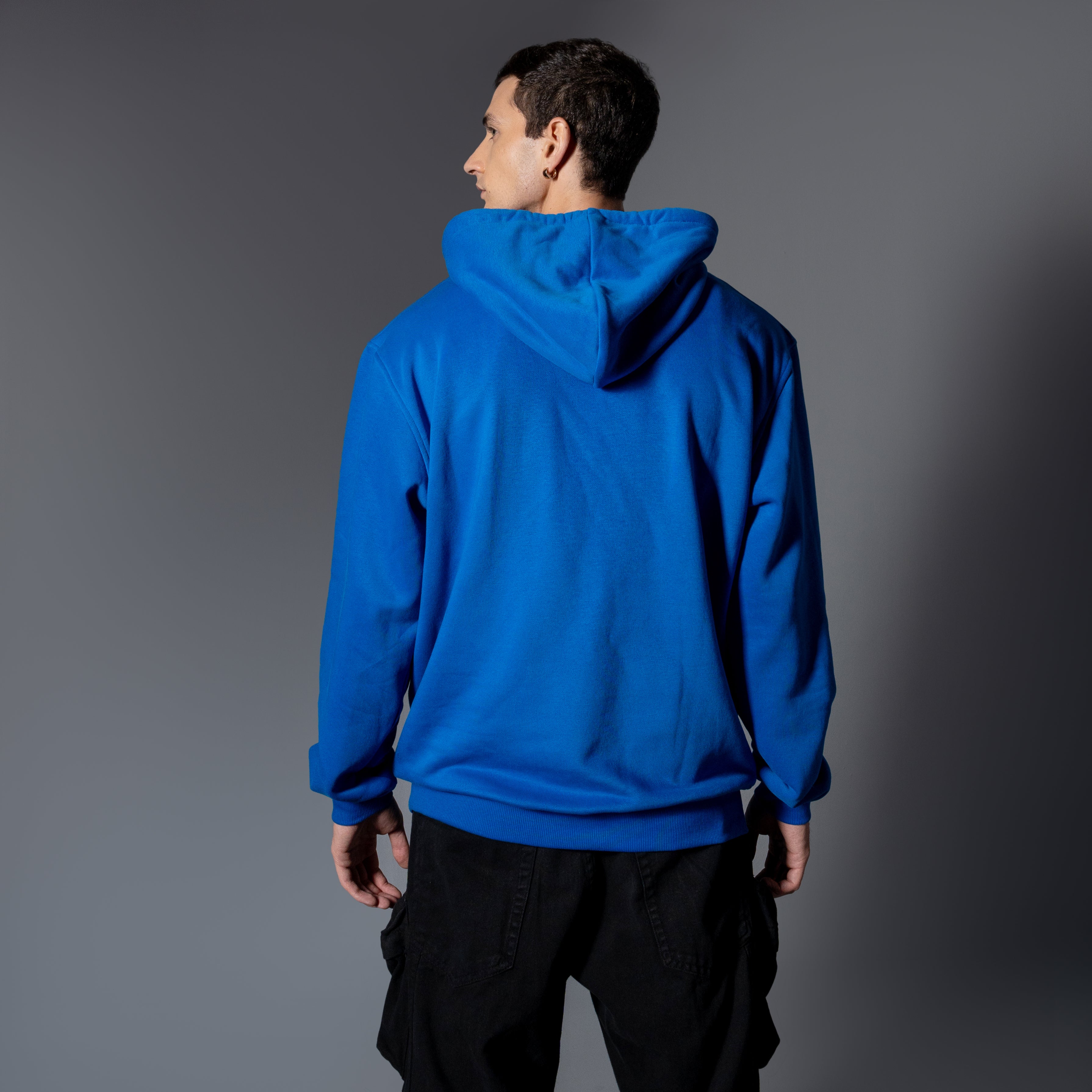 Diode Blue Oversized Hoodies