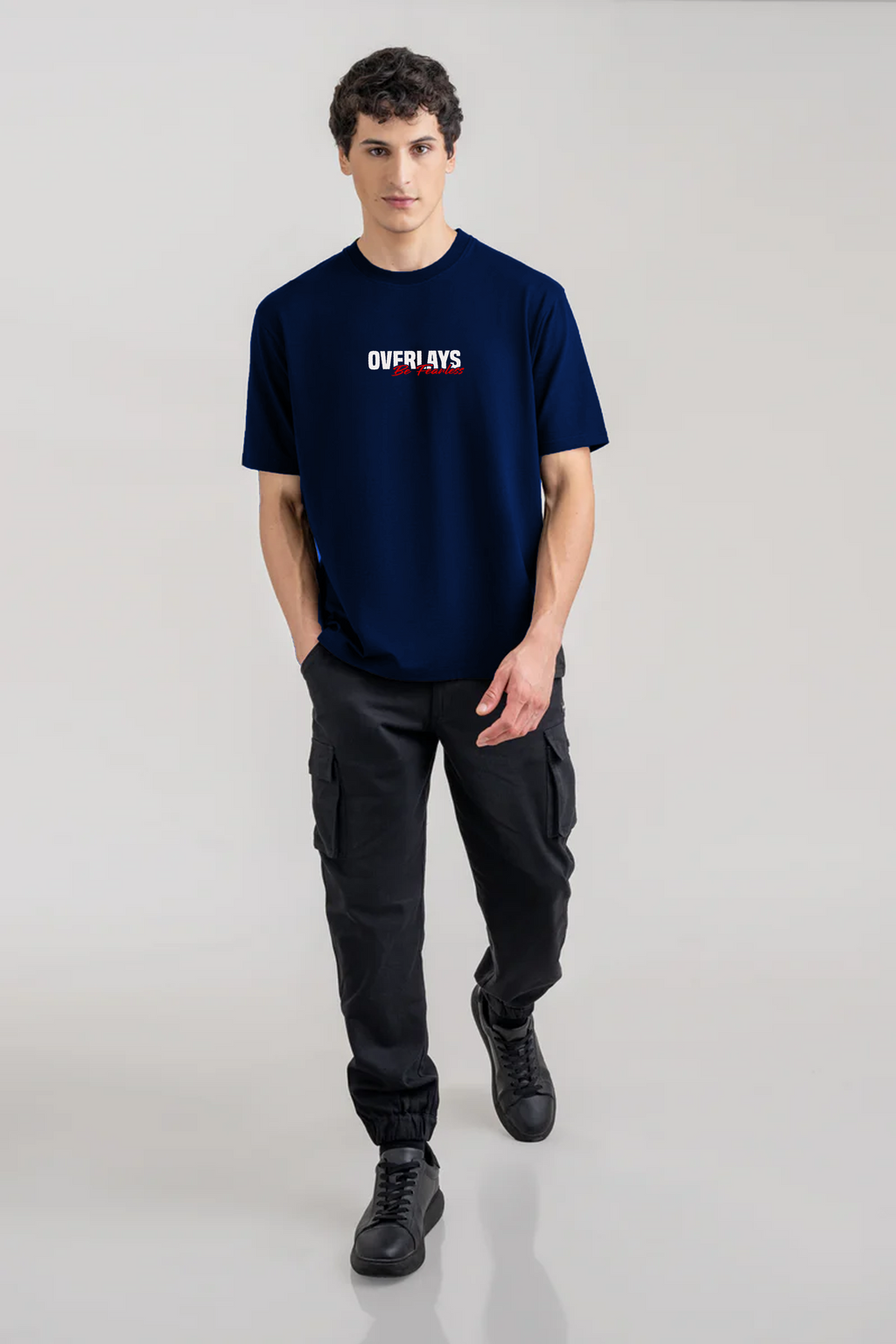 Navy Fearless Relaxed Fit T-shirt - Ultra Soft