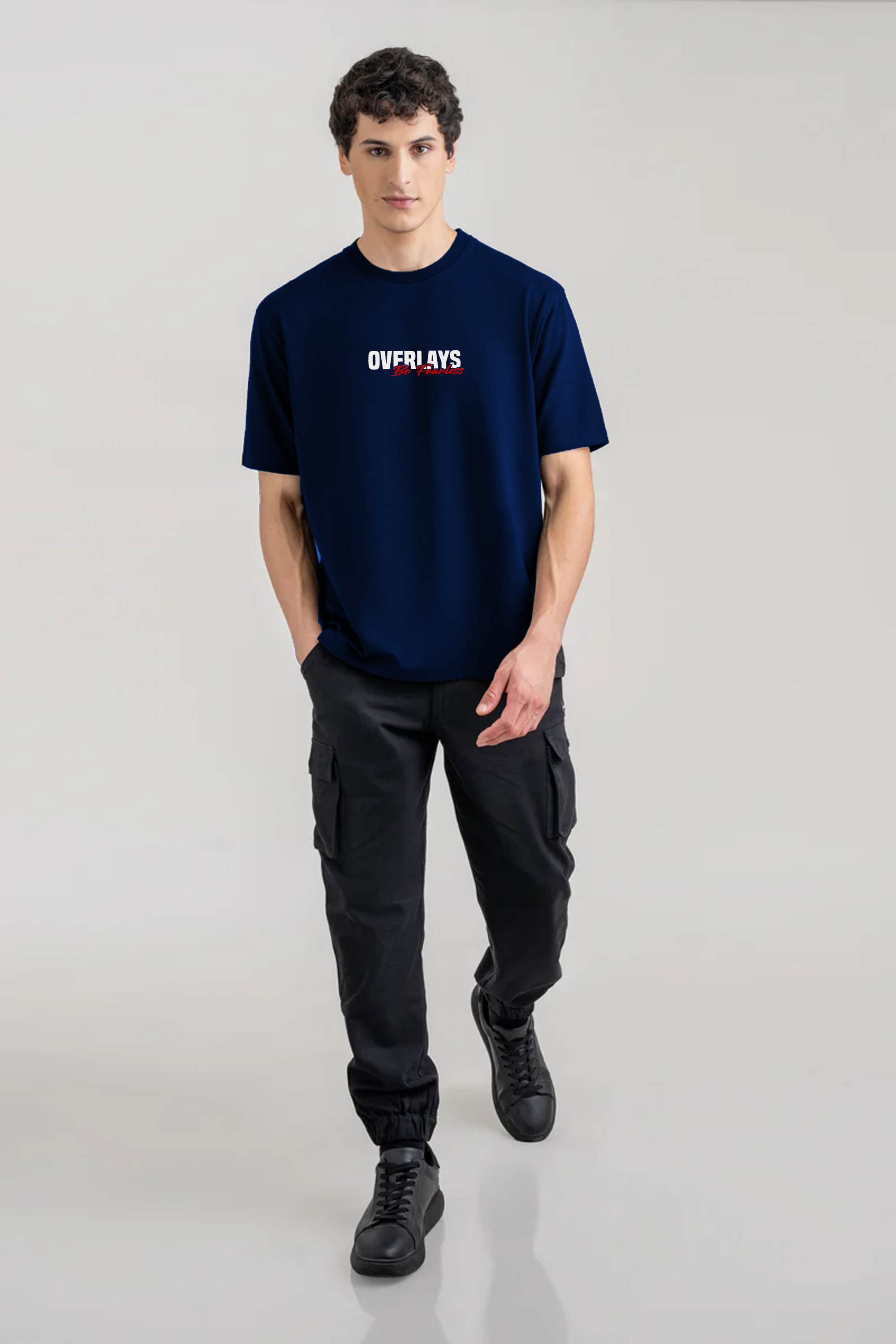 Navy Fearless Relaxed Fit T-shirt - Ultra Soft