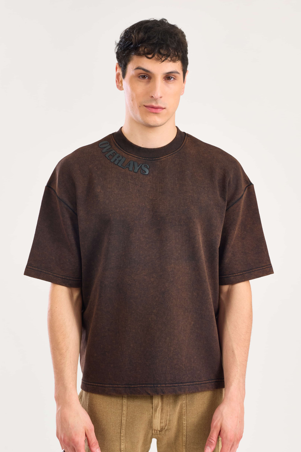 Brown Vortex Oversized T-shirt
