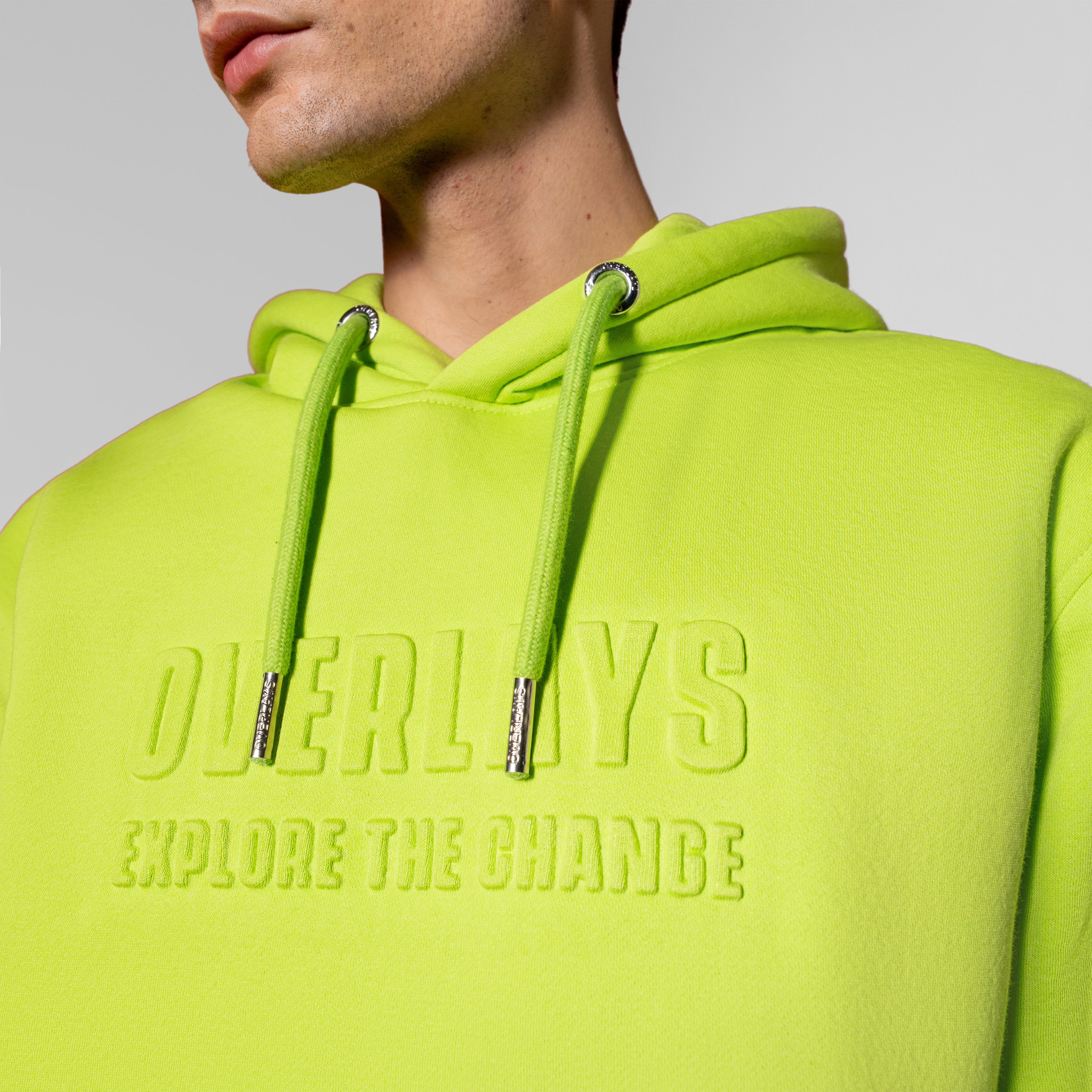 Arise Acid Lime Embossed Hoodie