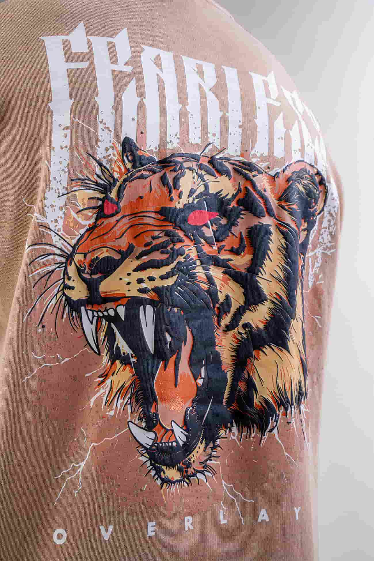 Fearless Tiger Heavy Weight Oversized Fit T-Shirt