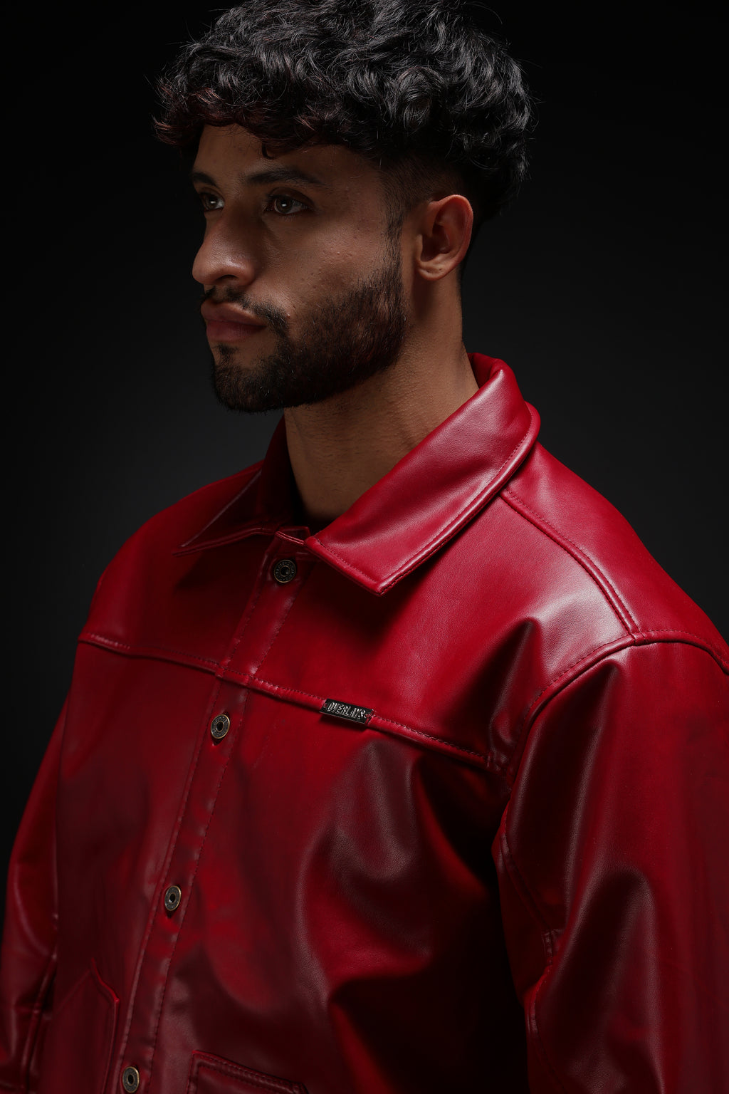 RED REXINE JACKET