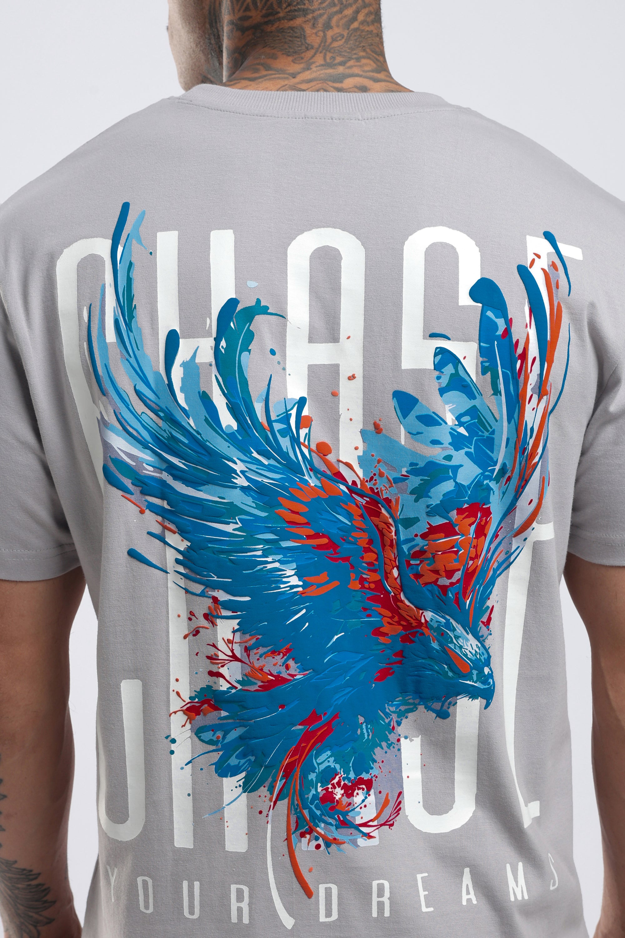 Chase Grey Relaxed  Fit T-Shirt