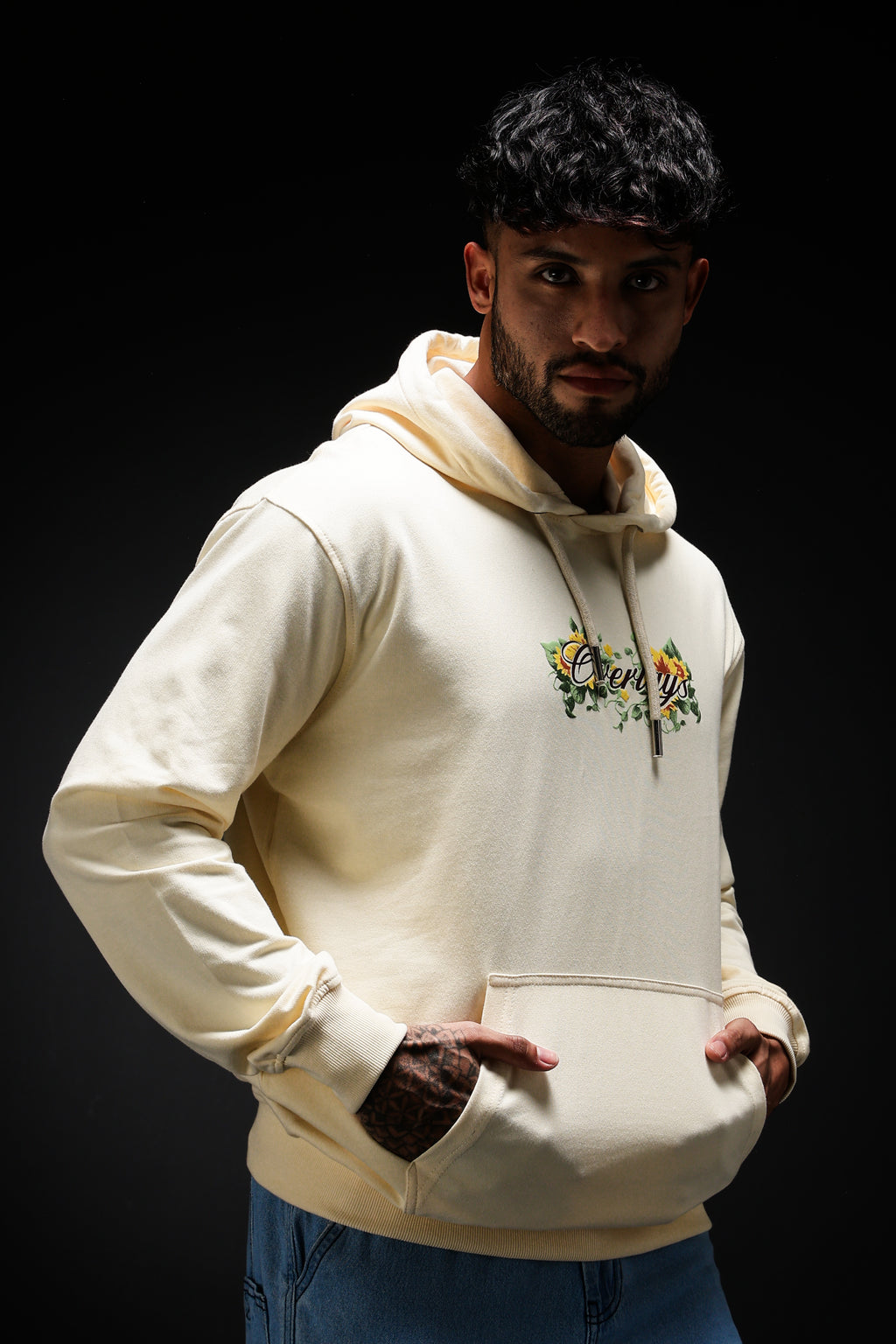 Sunflower Beige Oversized Hoodie