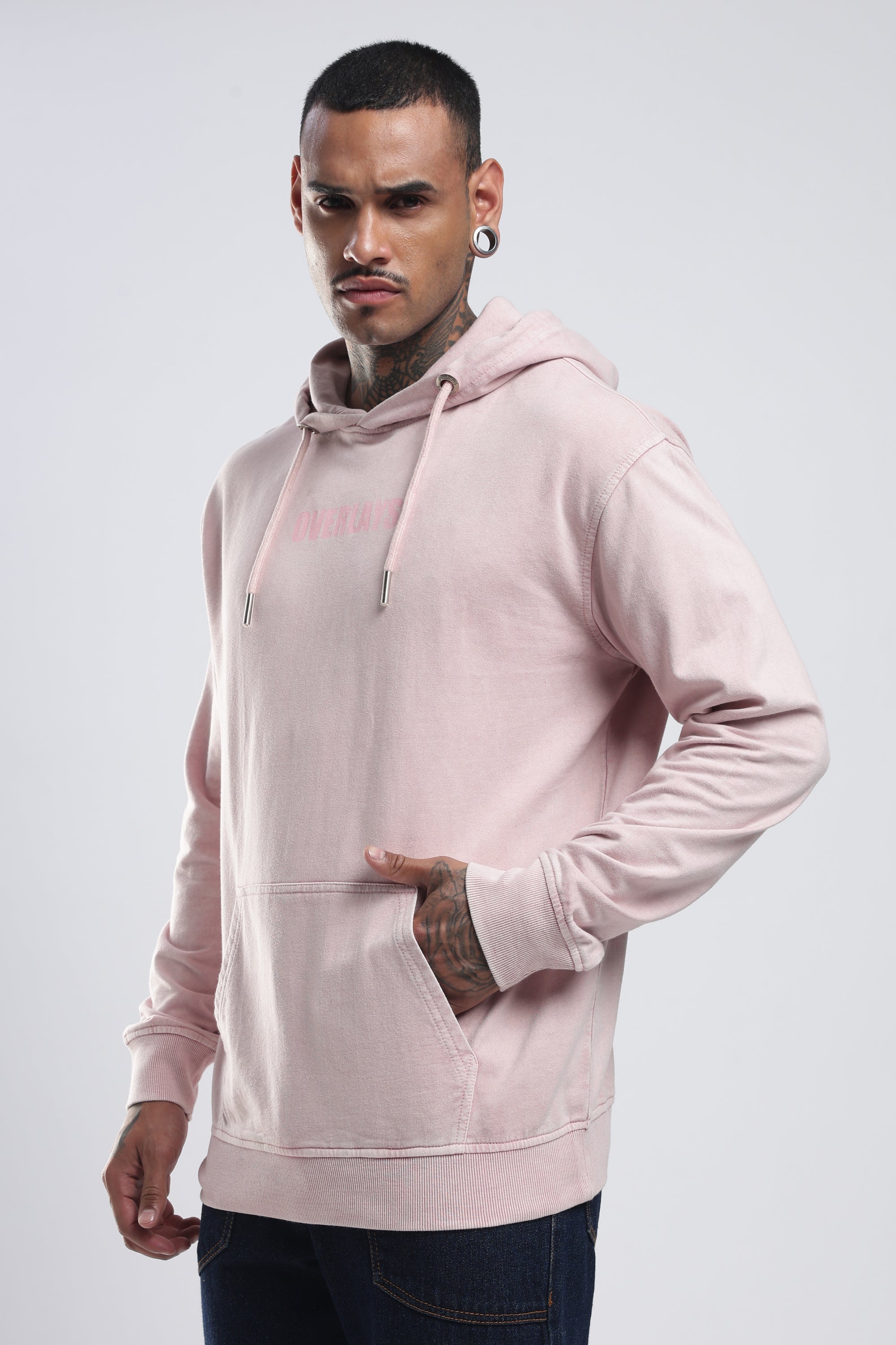 Blush Distressed hoodie